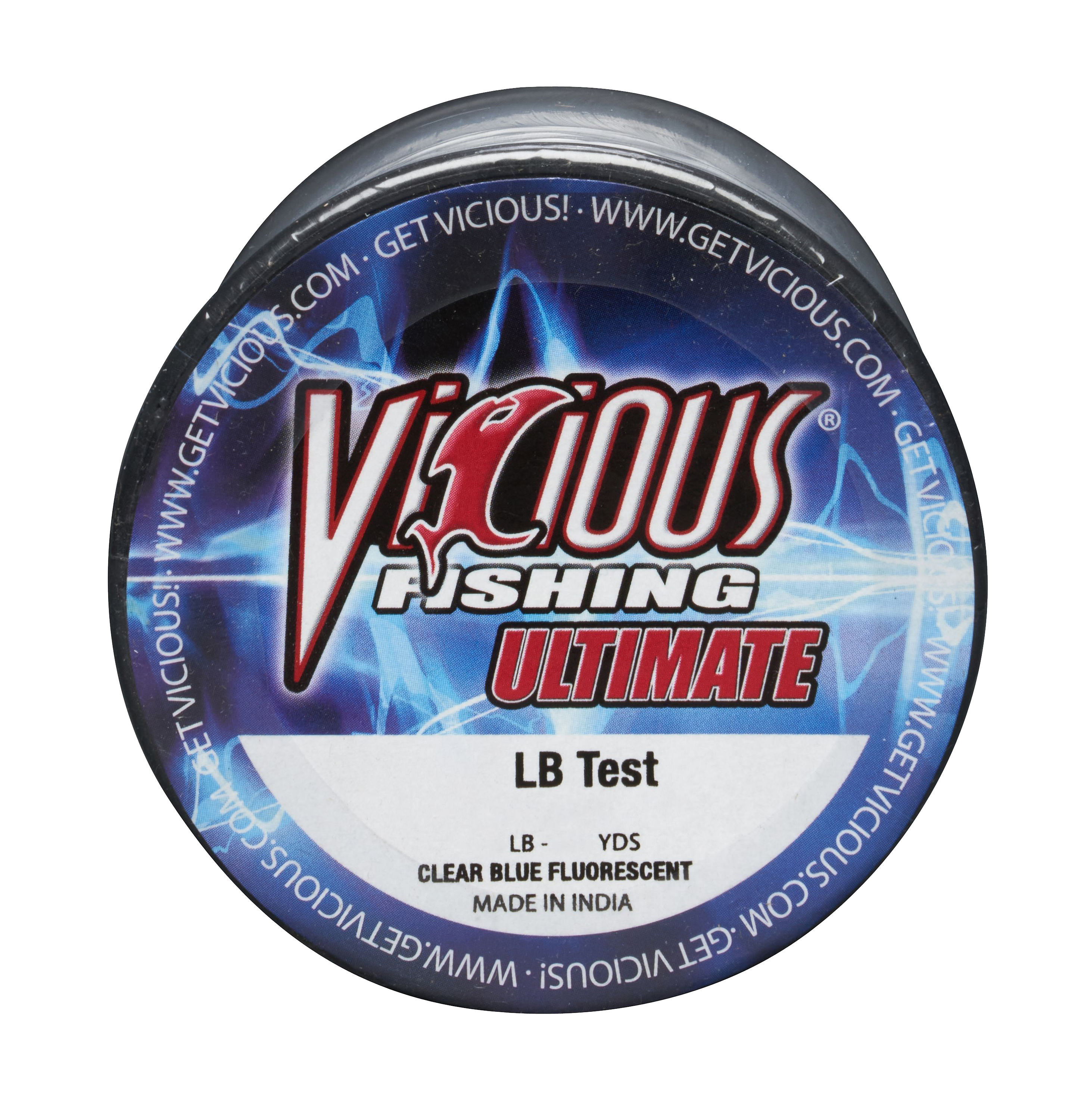 Image of Vicious Fishing Ultimate Monofilament Fishing Line - Clear Blue Fluorescent - 11600 Yards - 10 lb.