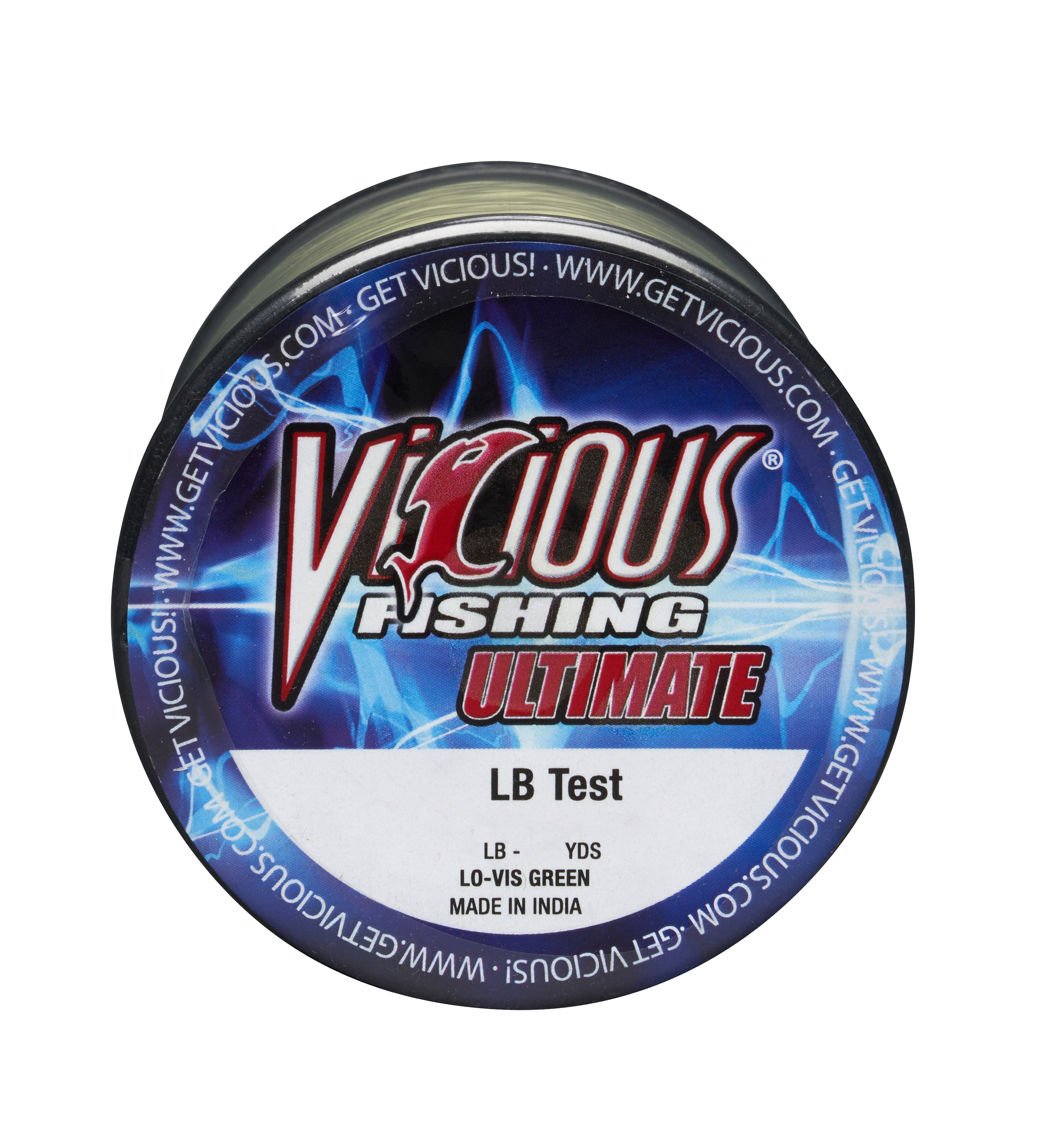 Vicious Ultimate Lo-Vis Green Mono - 2lb Spool, Size: 14 - 8000 Yards