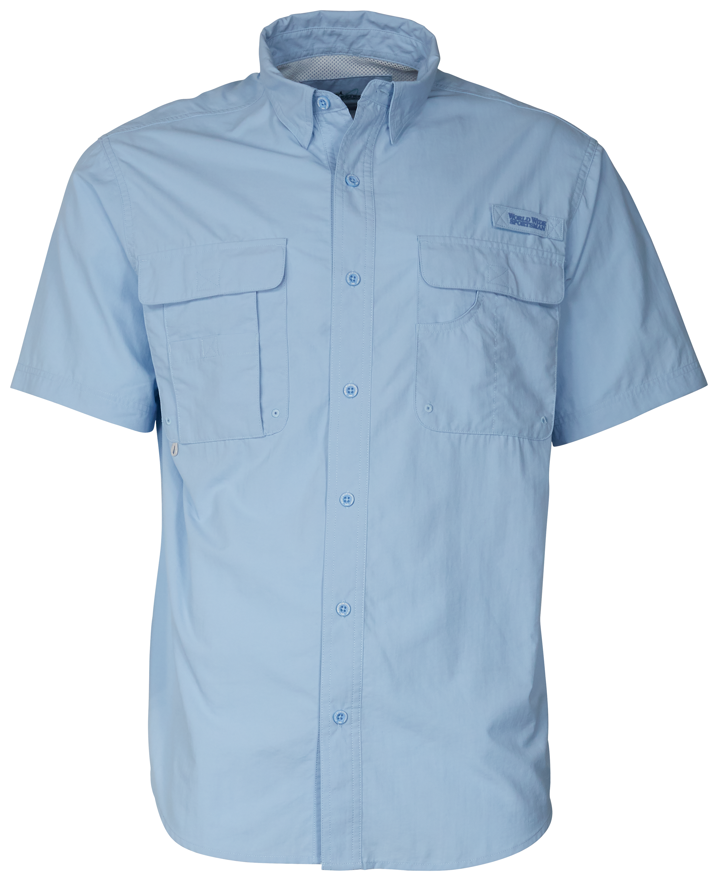 WORLD WIDE SPORTSMAN Recycled-Nylon Angler 2.0 Short-Sleeve Button-Down Shirt for Men