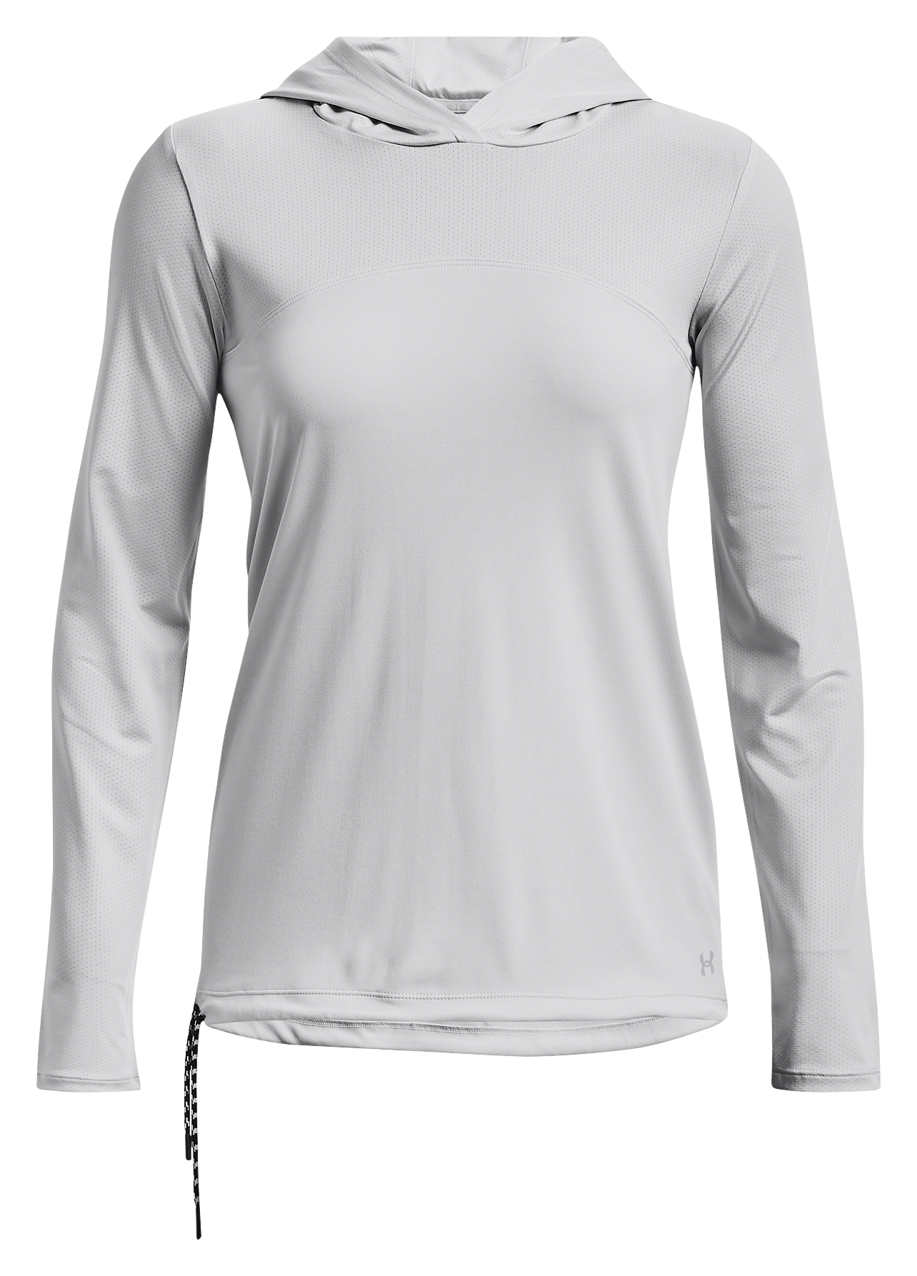 Image of Under Armour Iso-Chill Fusion Long-Sleeve Hoodie for Ladies - Halo Gray - XS