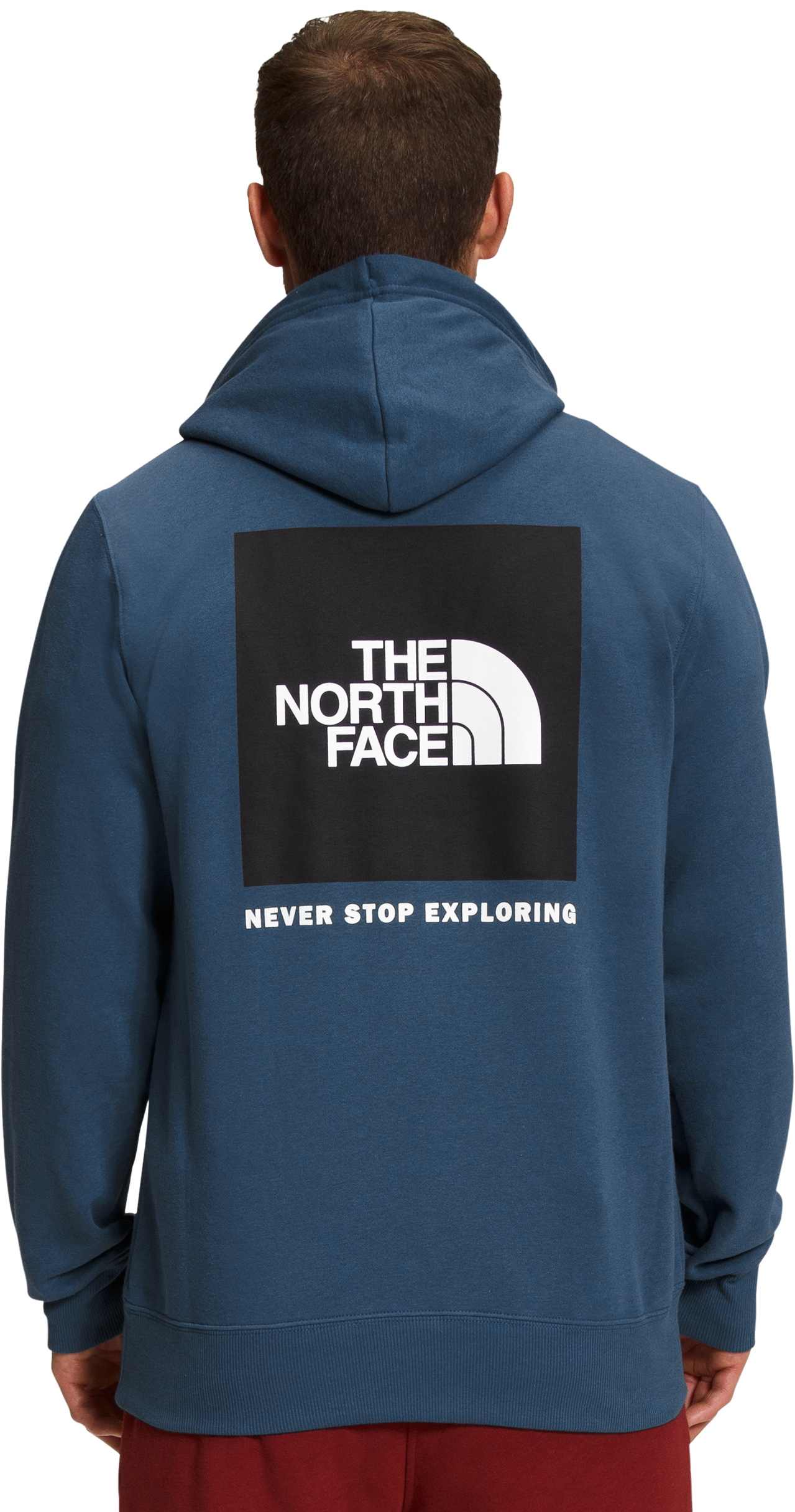 The North Face Box NSE Hoodie for Men - Shady Blue/TNF Black - S