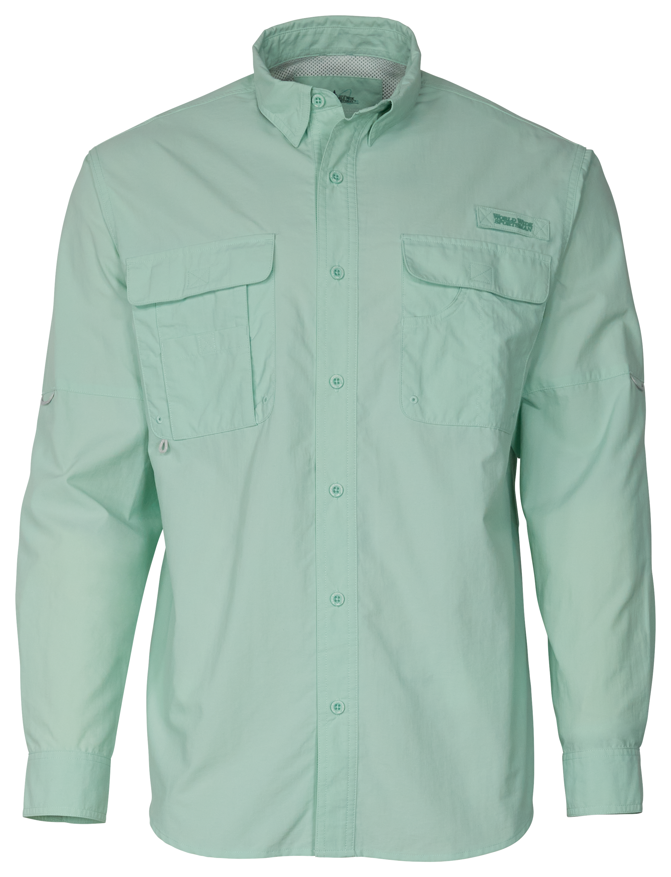 Image of World Wide Sportsman Nylon Angler 2.0 Long-Sleeve Shirt - Lichen
