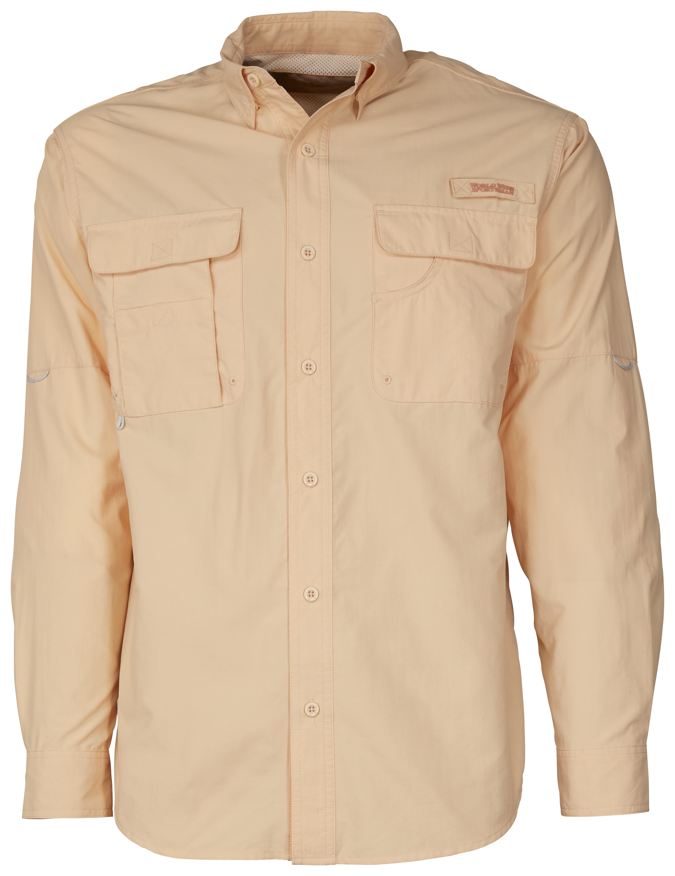 World Wide Sportsman Nylon Angler 2.0 Long-Sleeve Shirt for Men - Almost Apricot - S