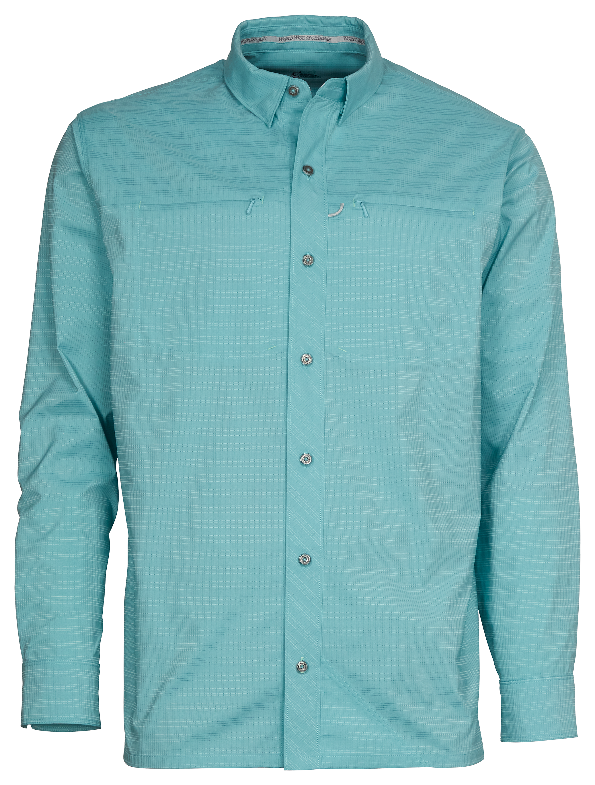 Image of World Wide Sportsman Seacrest Long-Sleeve Button-Down Shirt for Men - Reef Waters - S