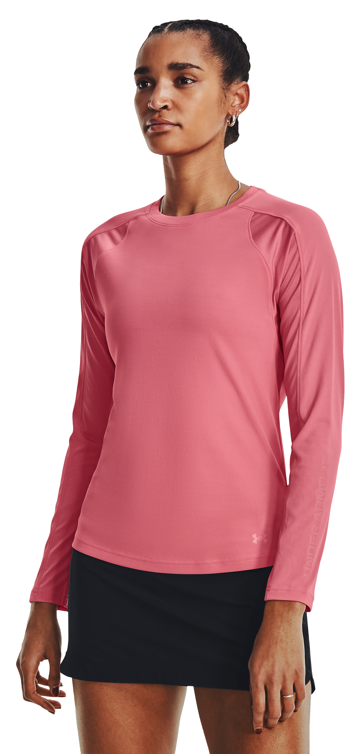 Image of Under Armour Iso-Chill Shore Break Long-Sleeve Shirt for Ladies - Bittersweet Pink/Posh Pink - S