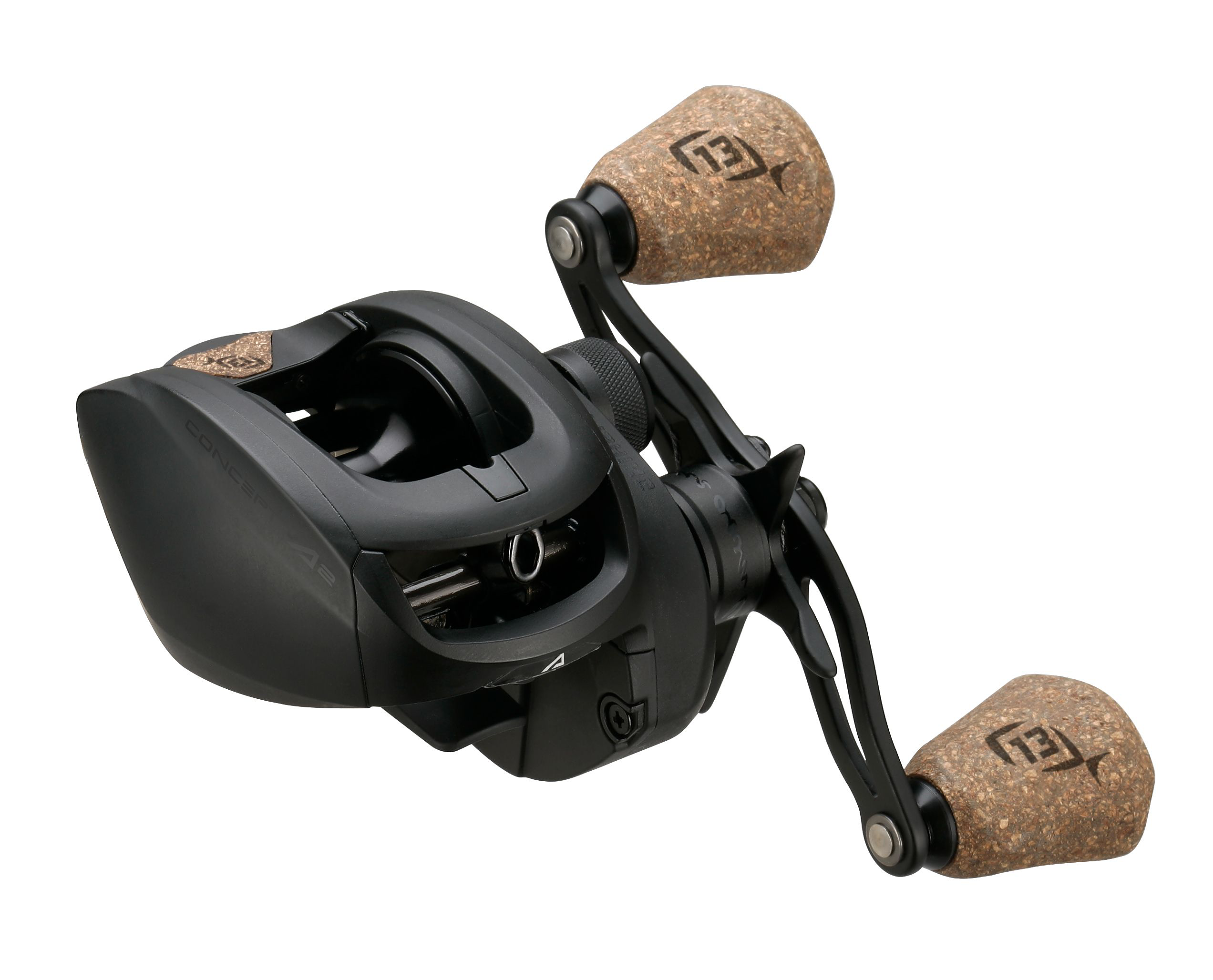 13 FISHING Concept A Gen II - 7.5:1 Right Hand Baitcasting Reel (A2-7.5-RH), carbon