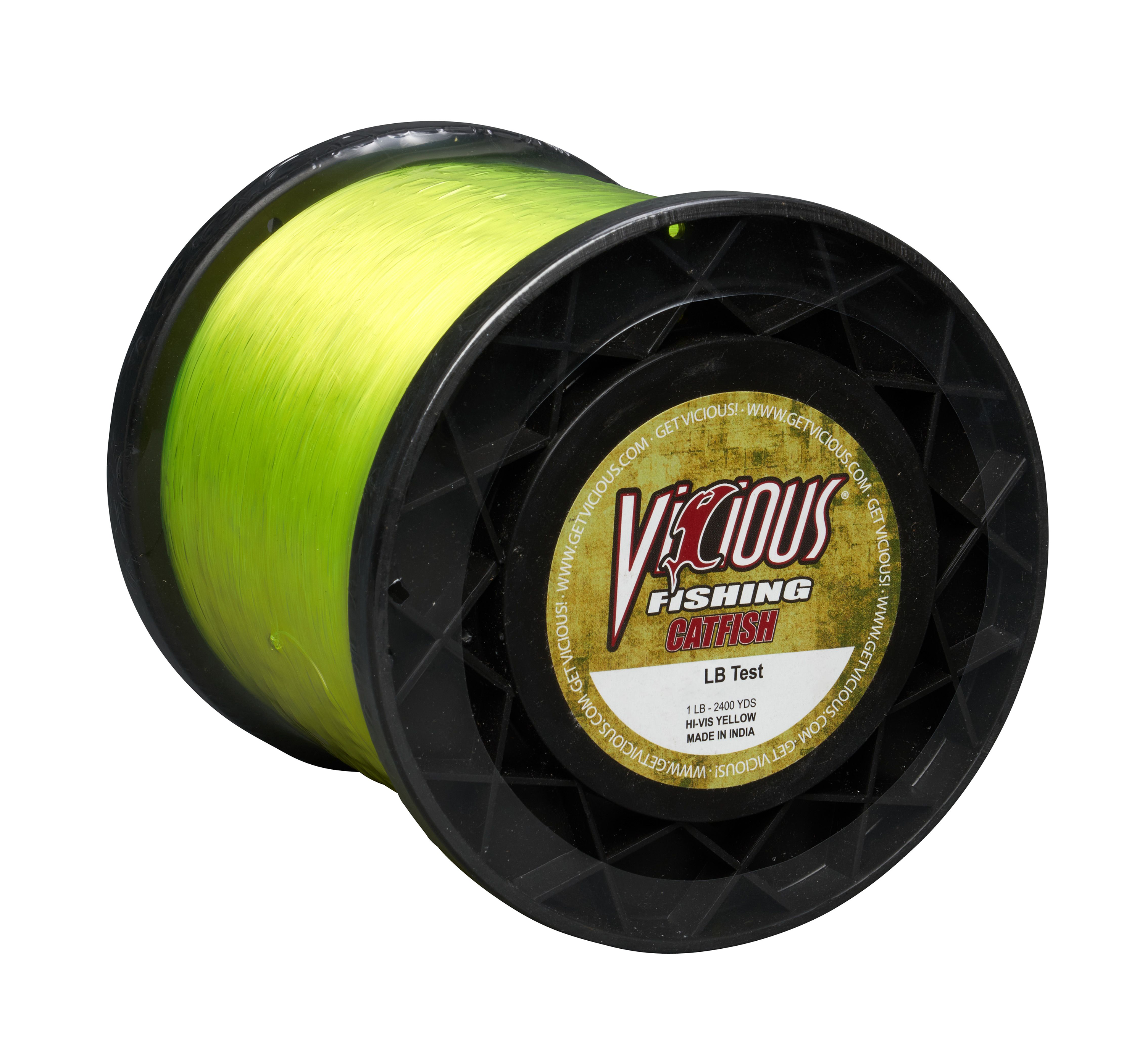 Image of Vicious Fishing Catfish Monofilament Fishing Line - Hi-Vis Yellow - 2920 Yards - 17 lb.