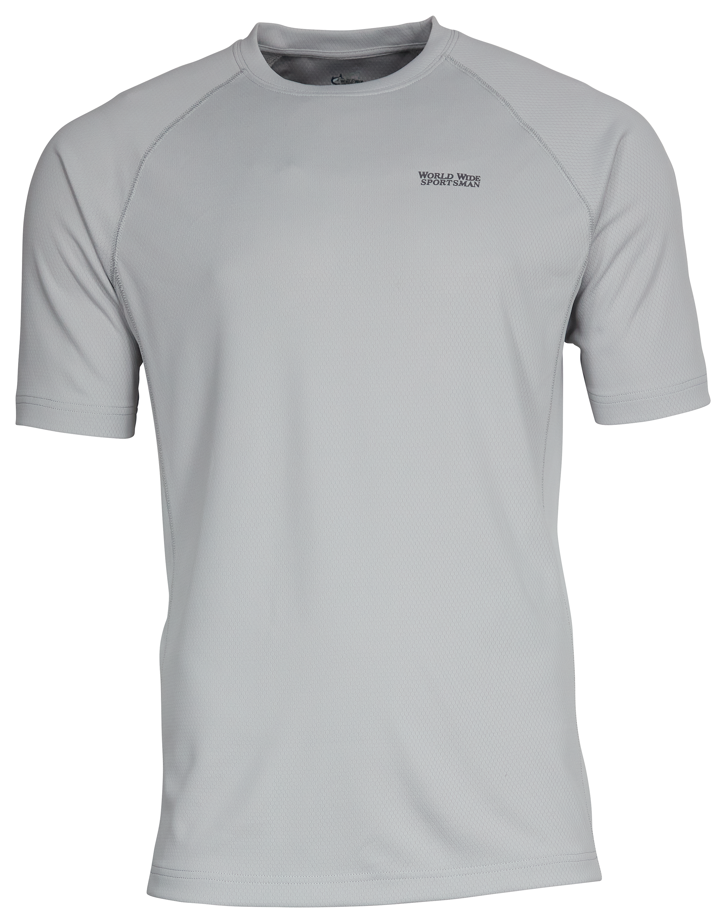 WORLD WIDE SPORTSMAN Solid Raglan Short-Sleeve Crew