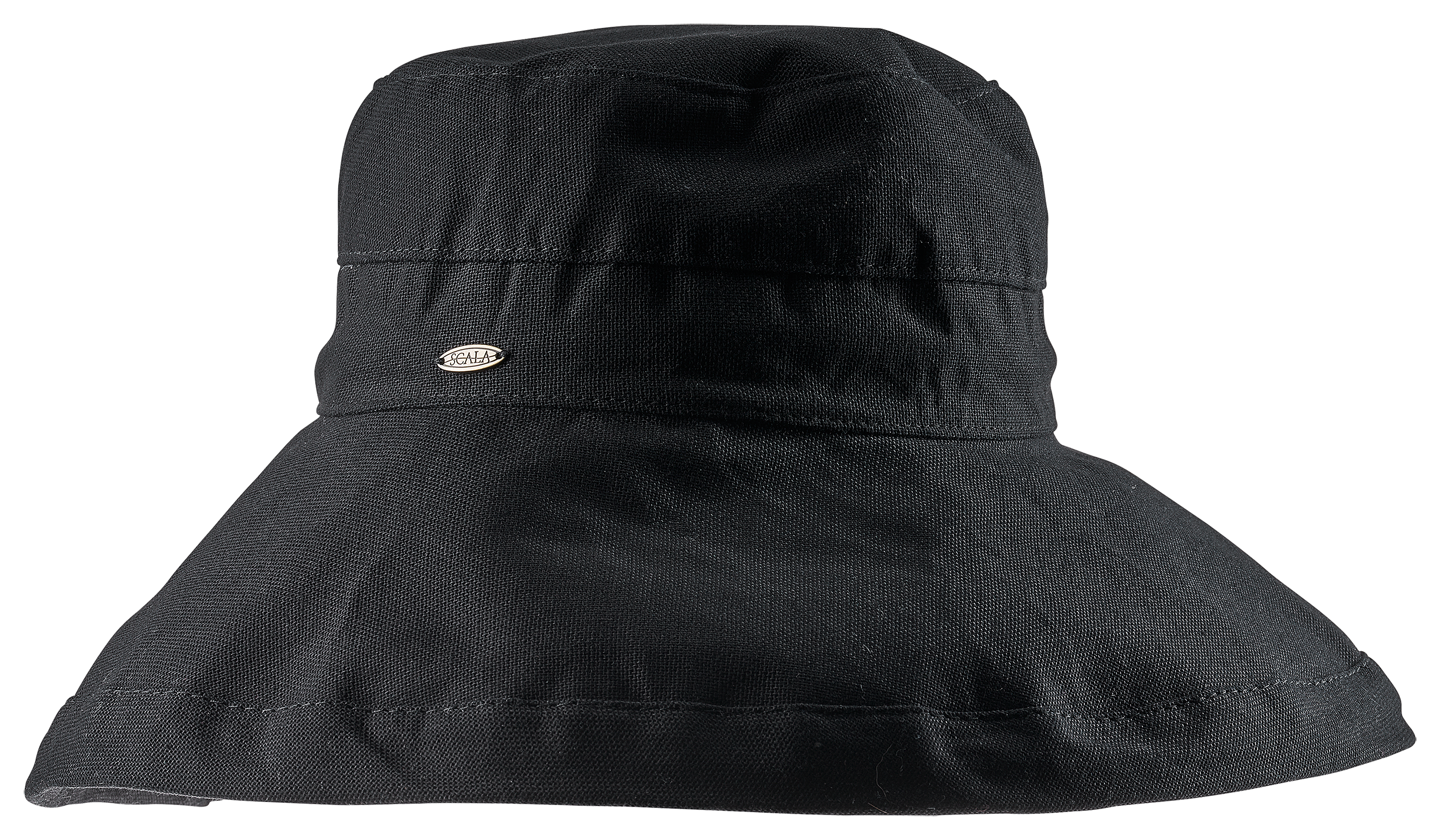 DORFMAN PACIFIC Adjustable Big Brim Cotton Canvas Sun Hat for Ladies