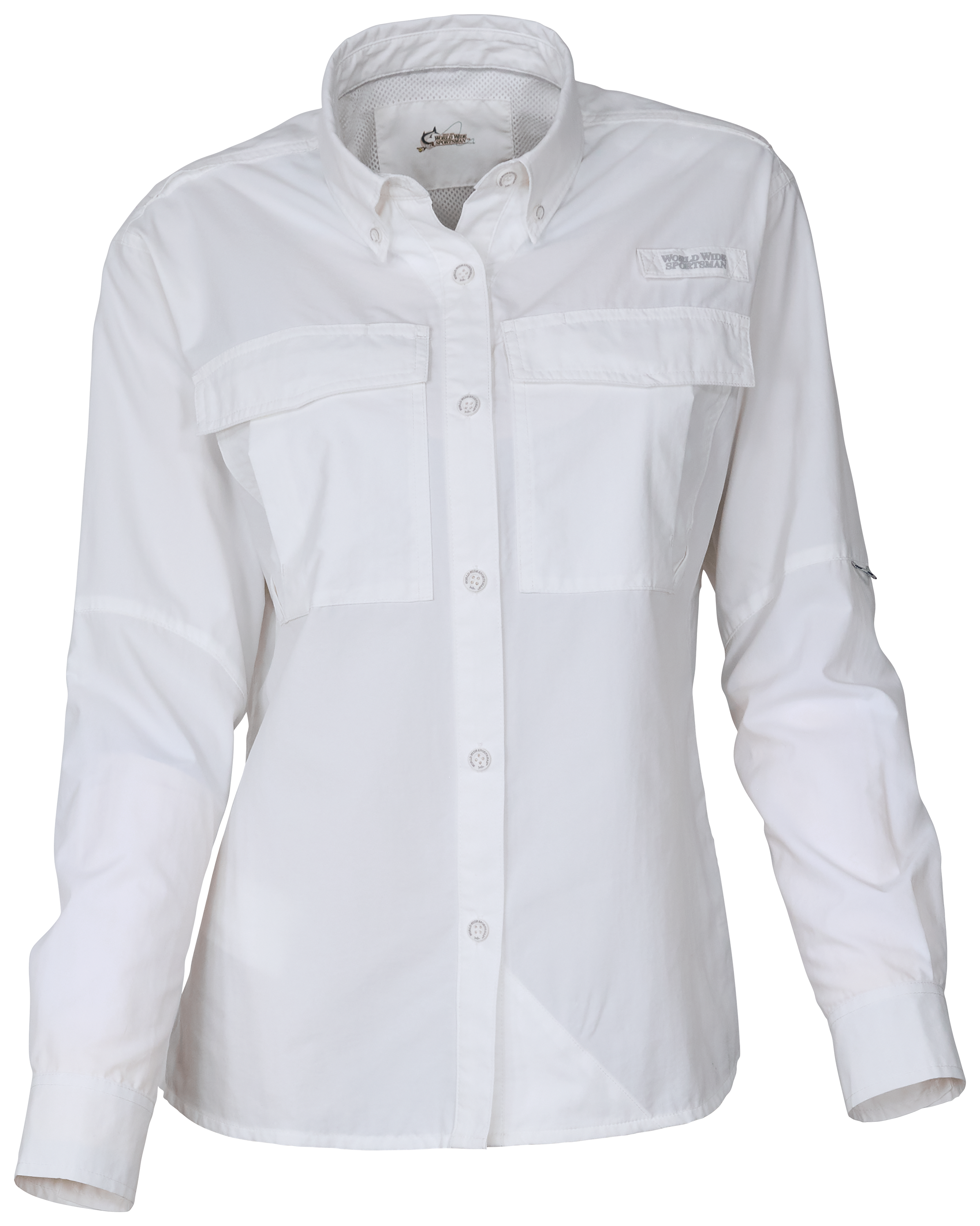 Image of World Wide Sportsman Nylon Angler Long-Sleeve Shirt - Bright White