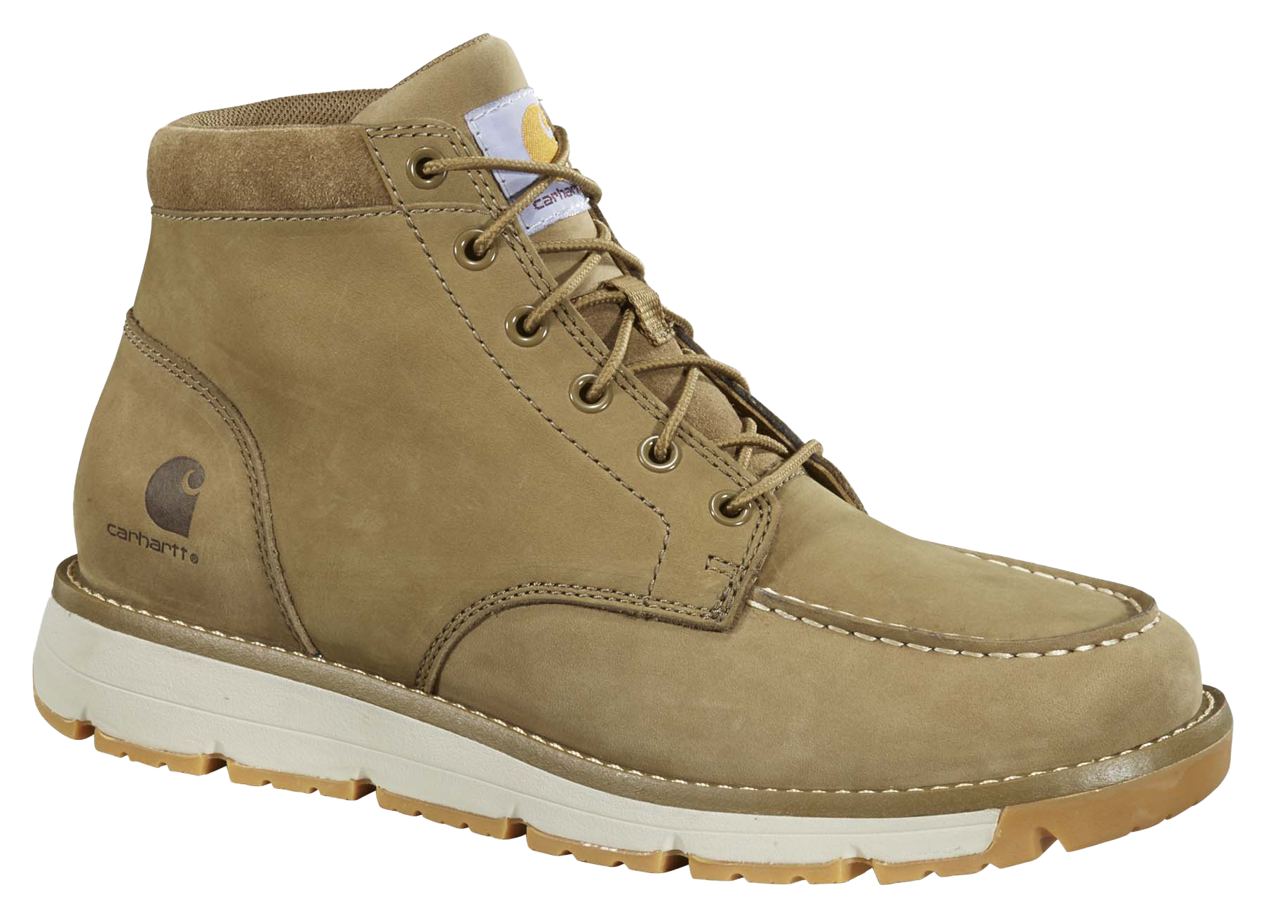 Image of Carhartt Millbrook 5 Wedge Work Boots for Men - Coyote - 9.5M