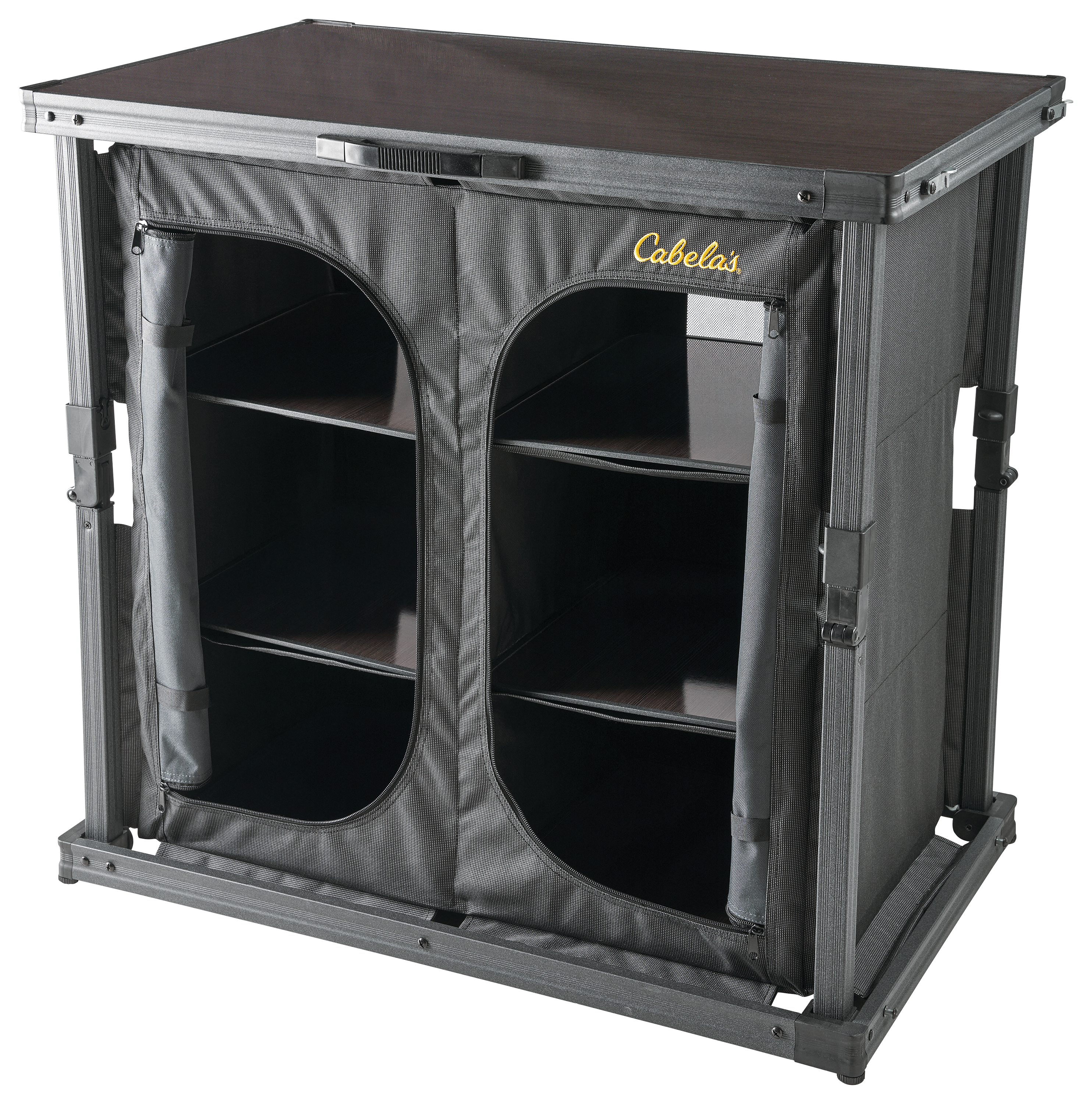 Image of Cabela's 6-Compartment Camp Cupboard - Black/Gray