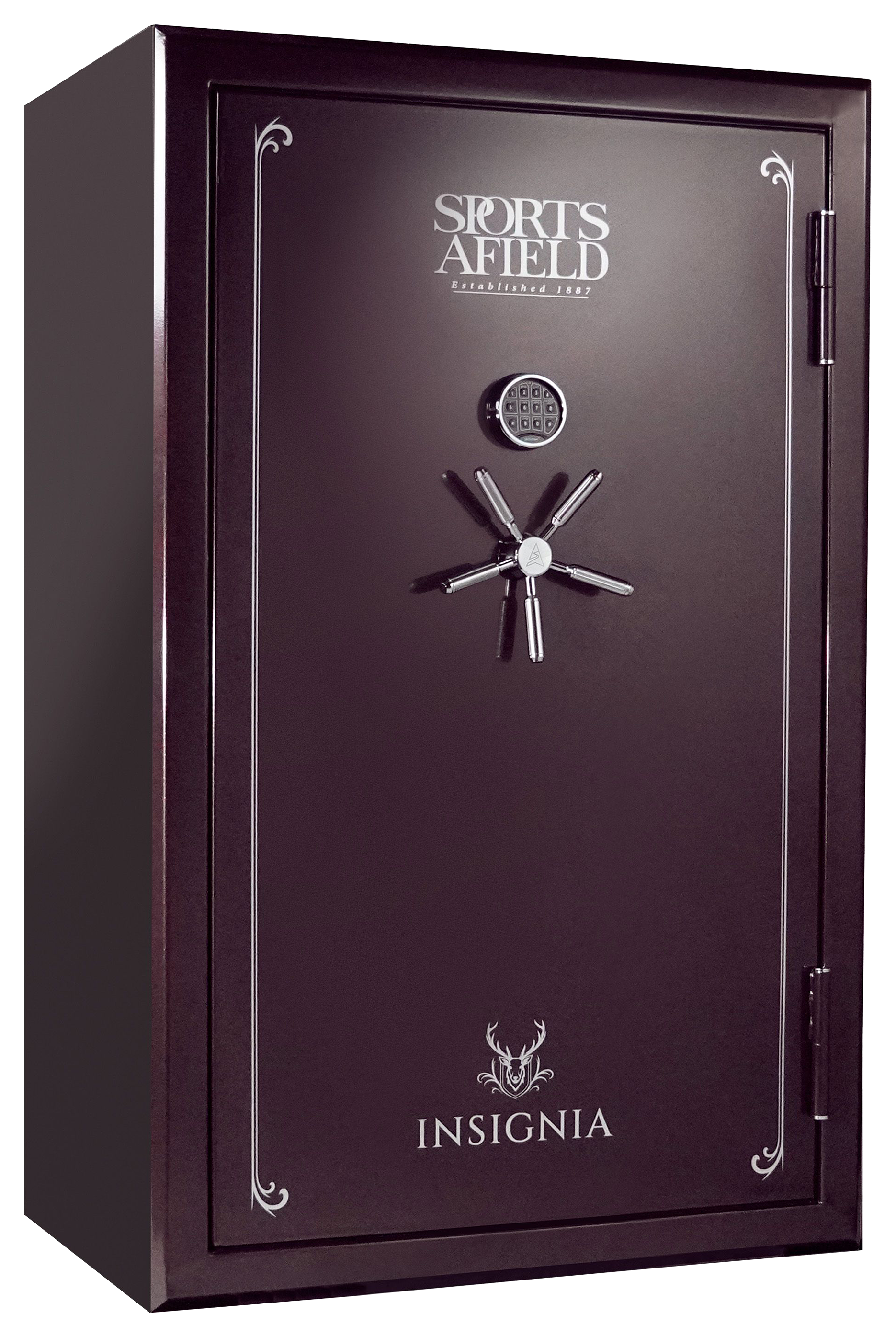 Sports Afield Insignia Series Fire-Rated 50-Gun Safe - Black Cherry