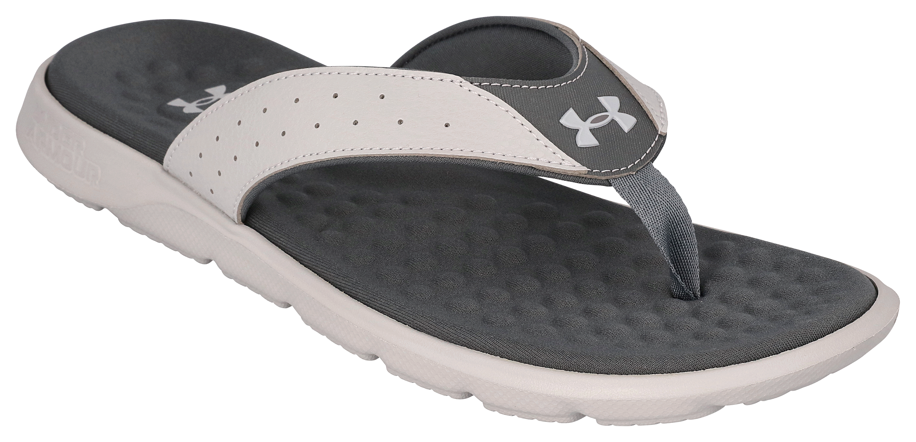 Under Armour Ignite 7 Thong Sandals for Men - Mod Gray/Pitch Gray/Mod Gray - 14M