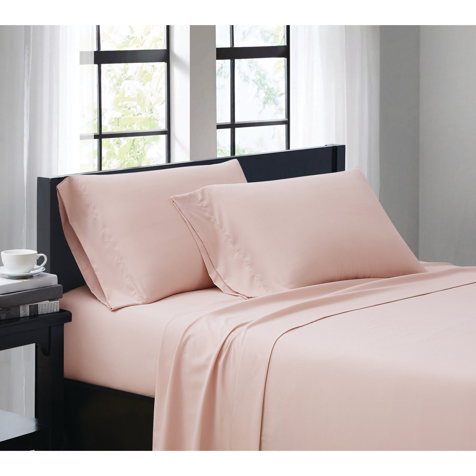 Image of Truly Soft Everyday Solid Bedding Collection Sheet Set - Twin - Blush