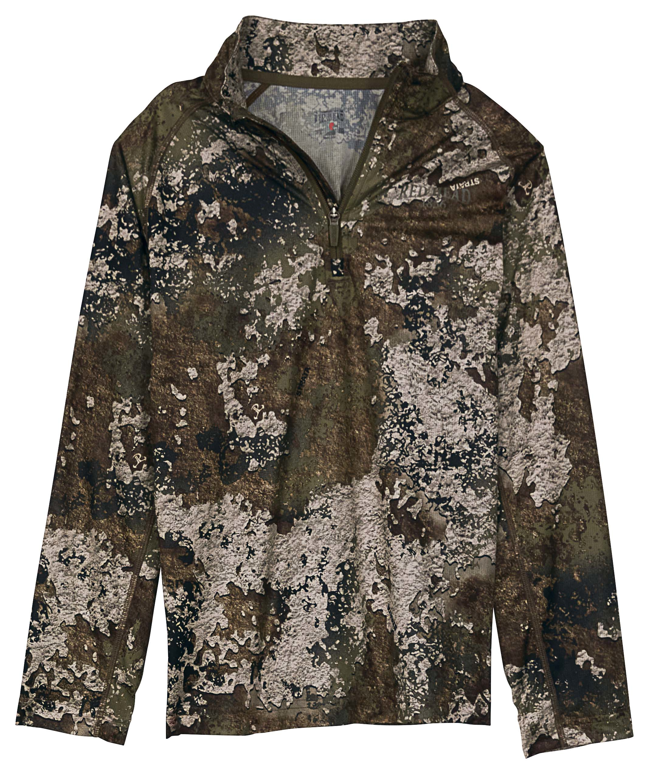 Image of RedHead Grid Lite Quarter-Zip Pullover for Youth - TrueTimber Strata