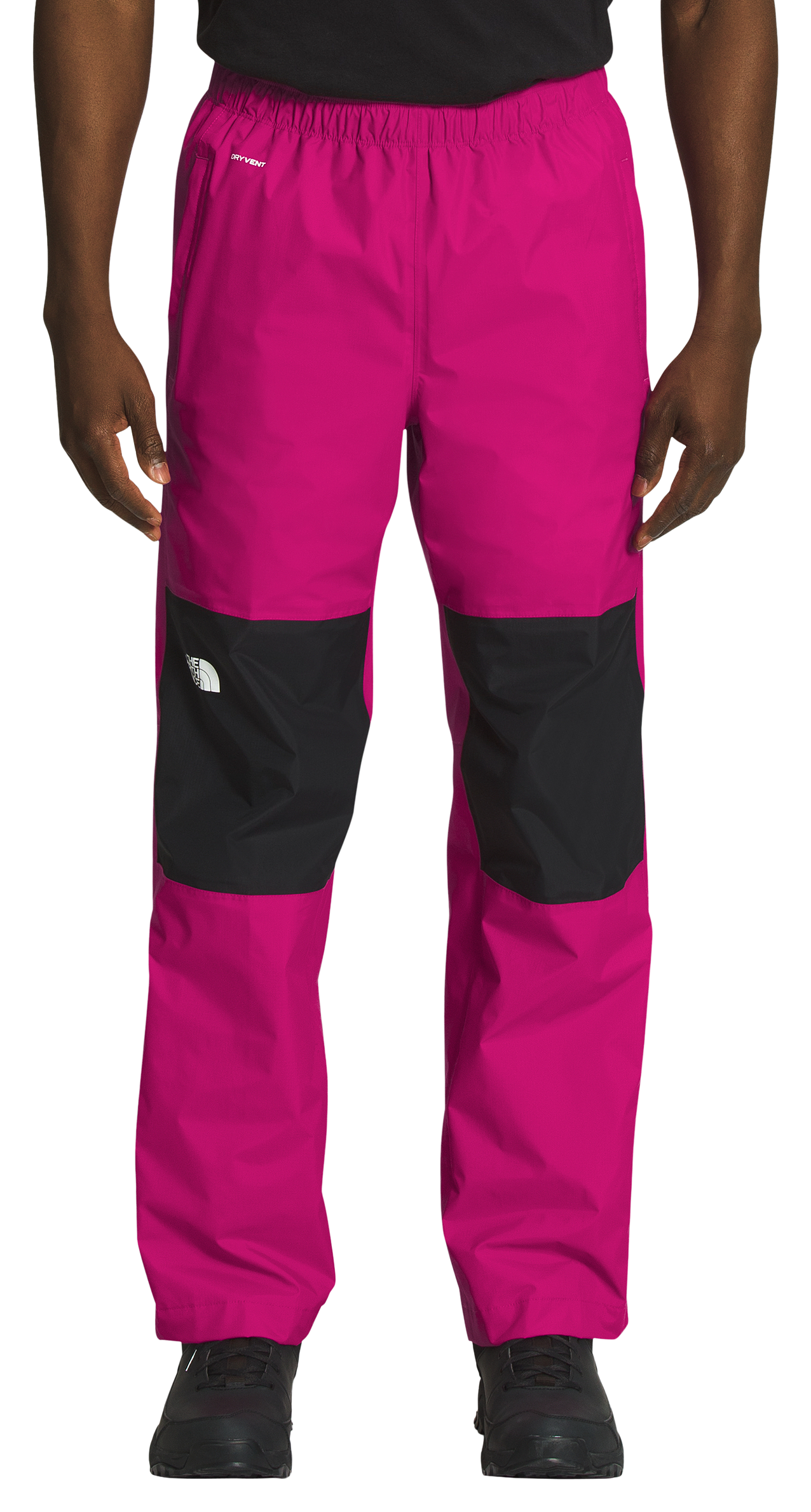 The North Face Antora Rain Pants for Men - Fuchsia Pink/TNF Black - 2XL