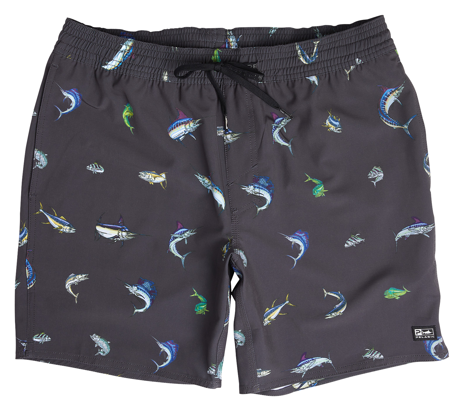 Image of Pelagic Dockside Gamefish Shorts for Men - Black - M