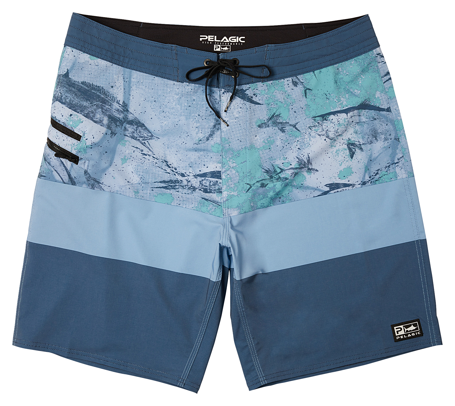 Image of Pelagic Strike Boardshorts for Men - Blue - 34