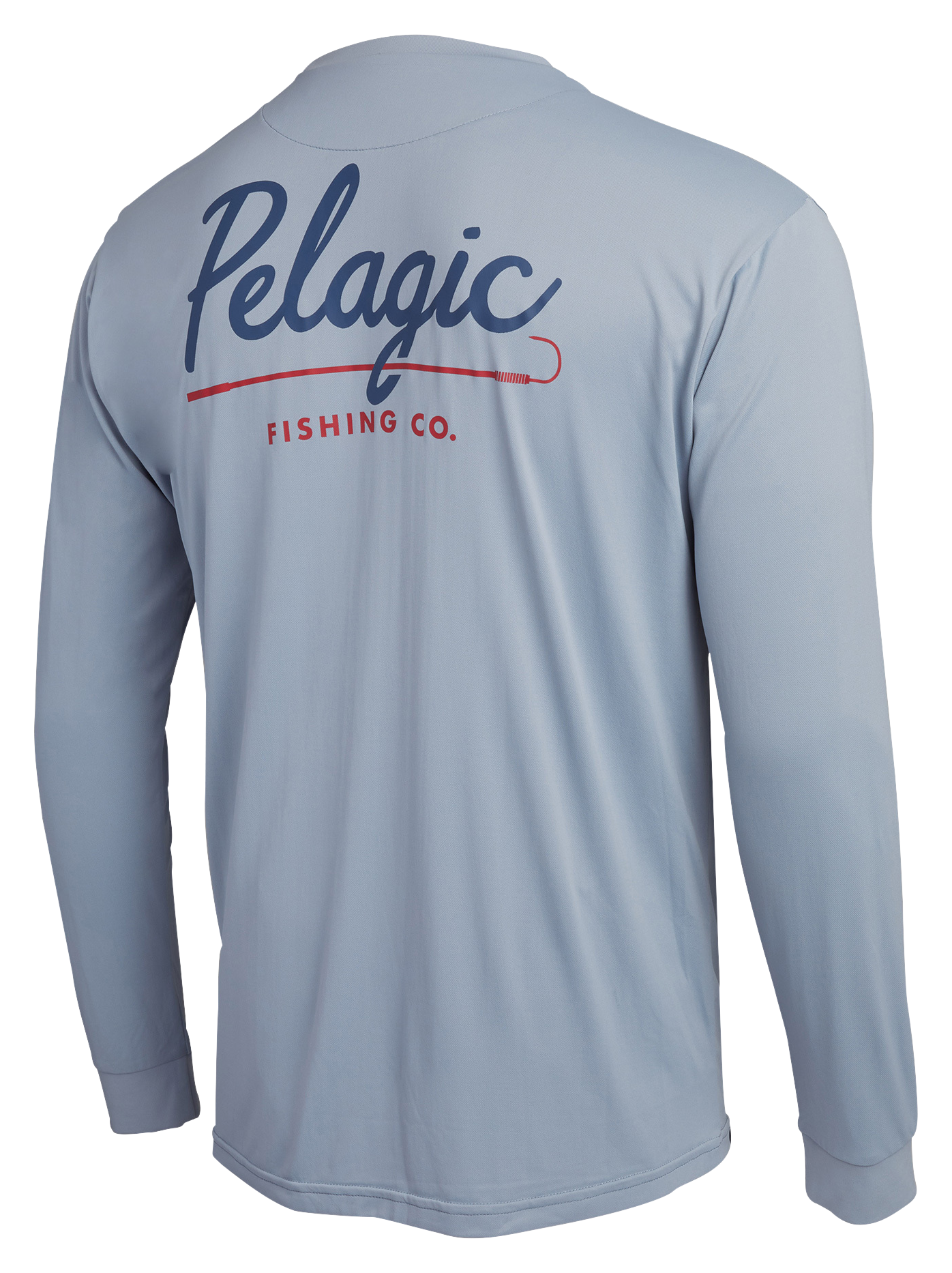 Image of Pelagic Aquatek Gaffer Long-Sleeve Fishing Shirt for Men - Slate - L