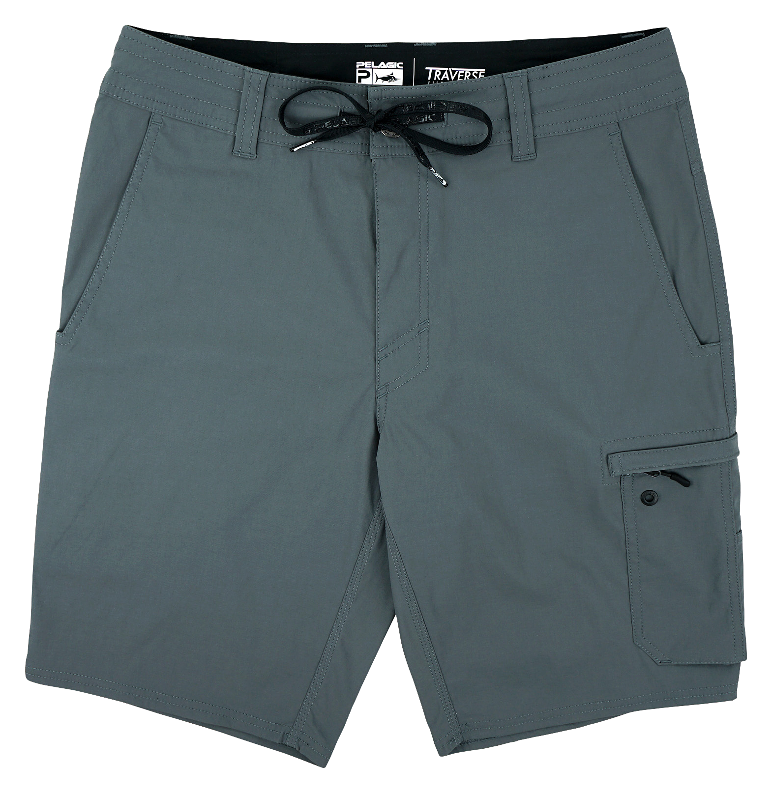 Pelagic Traverse Fishing Shorts for Men - Charcoal - 32