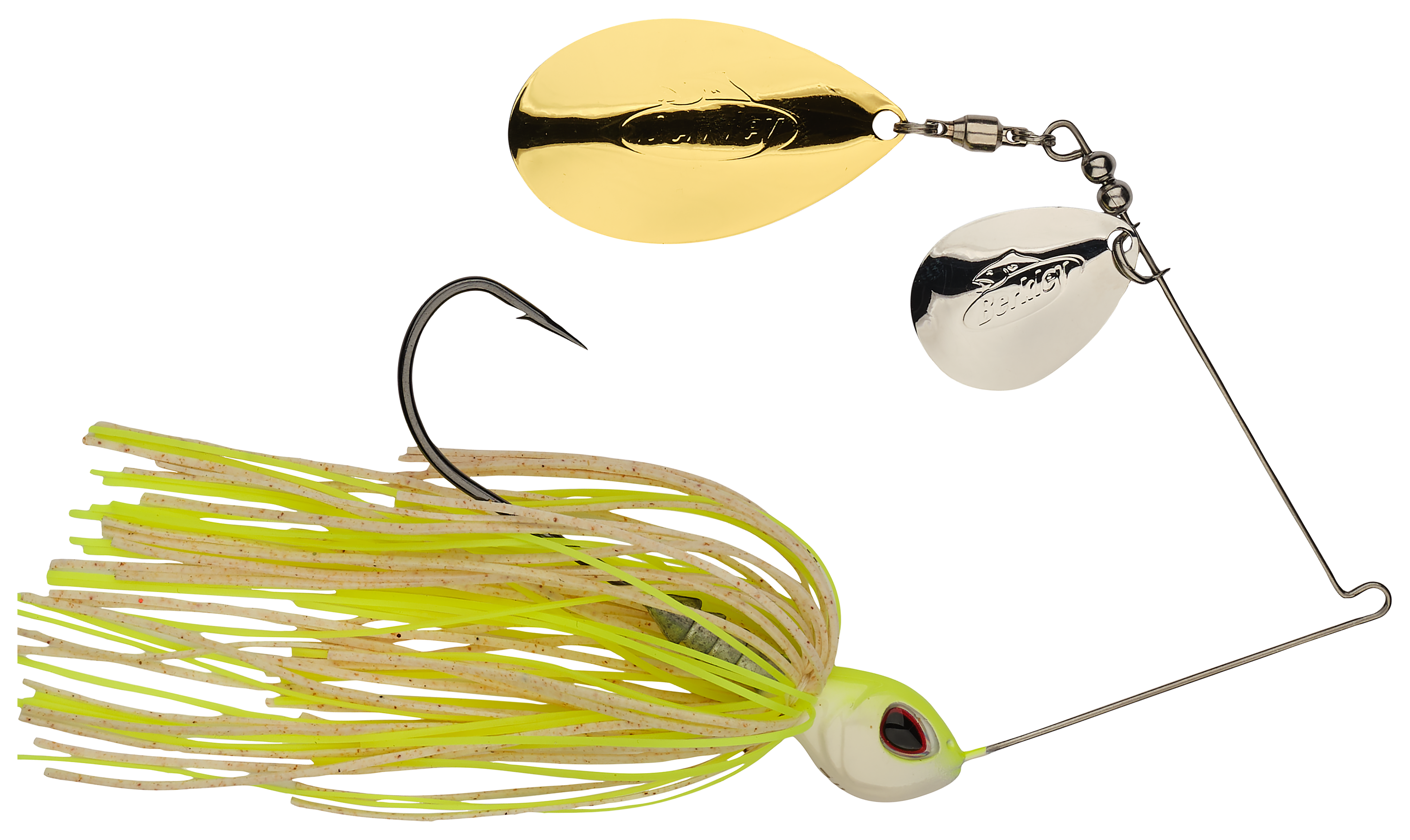 Berkley Power Blade Colorado/Indiana Spinnerbait - 1/2 oz. - White Chartreuse