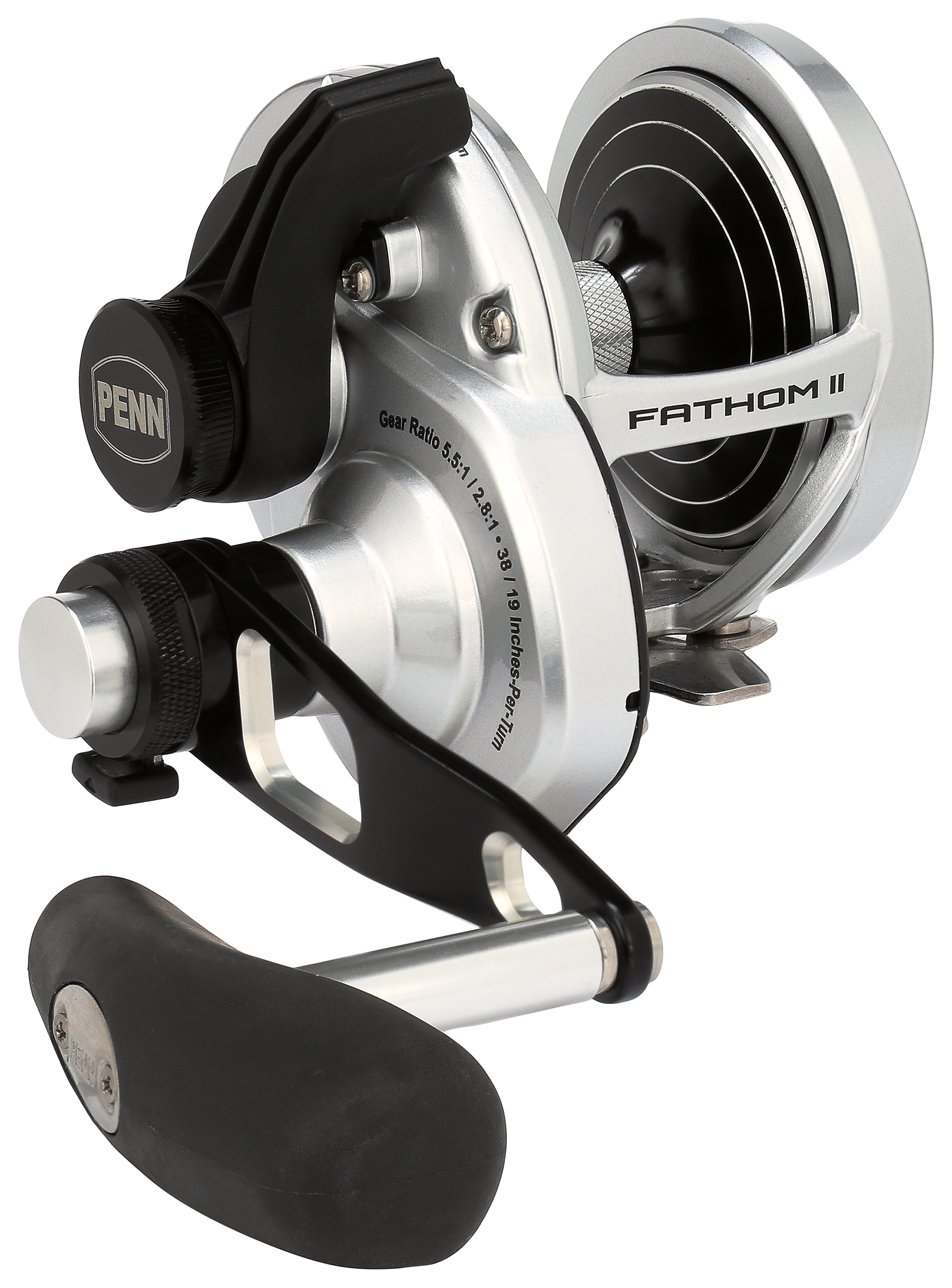 Penn Fathom II Lever-Drag 2-Speed Conventional Reel - FTHII15XNLD2LH