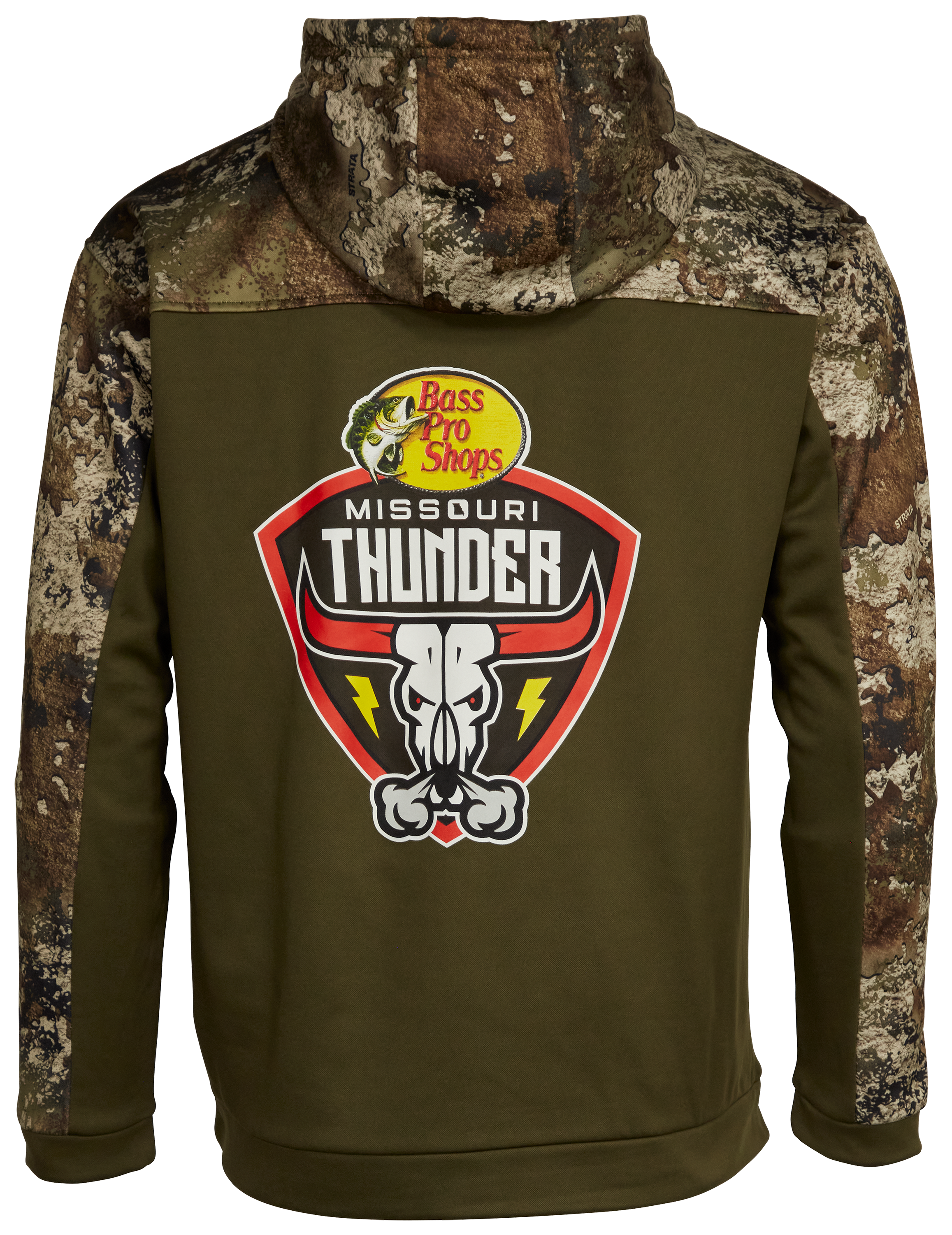 Bass Pro Shops Missouri Thunder Hoodie for Men - Olive/TrueTimber Strata - XL
