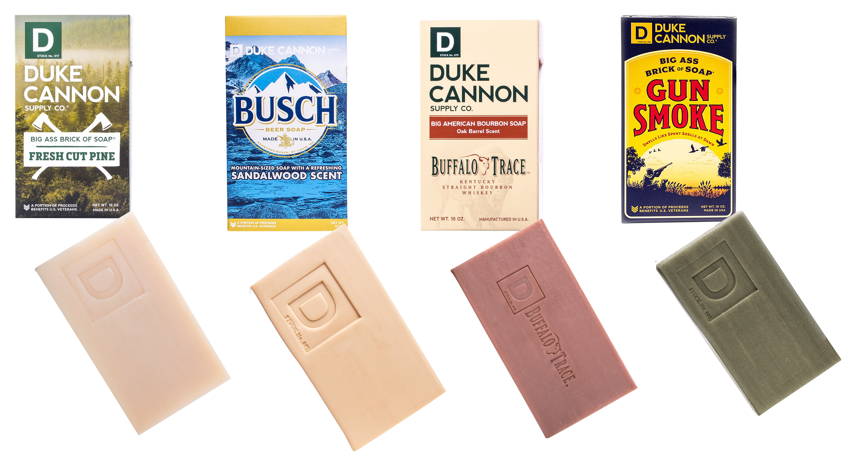 Duke Cannon Supply Co. Big Ass Brick of Soap 4-Bar Scented Soap Bundle #2
