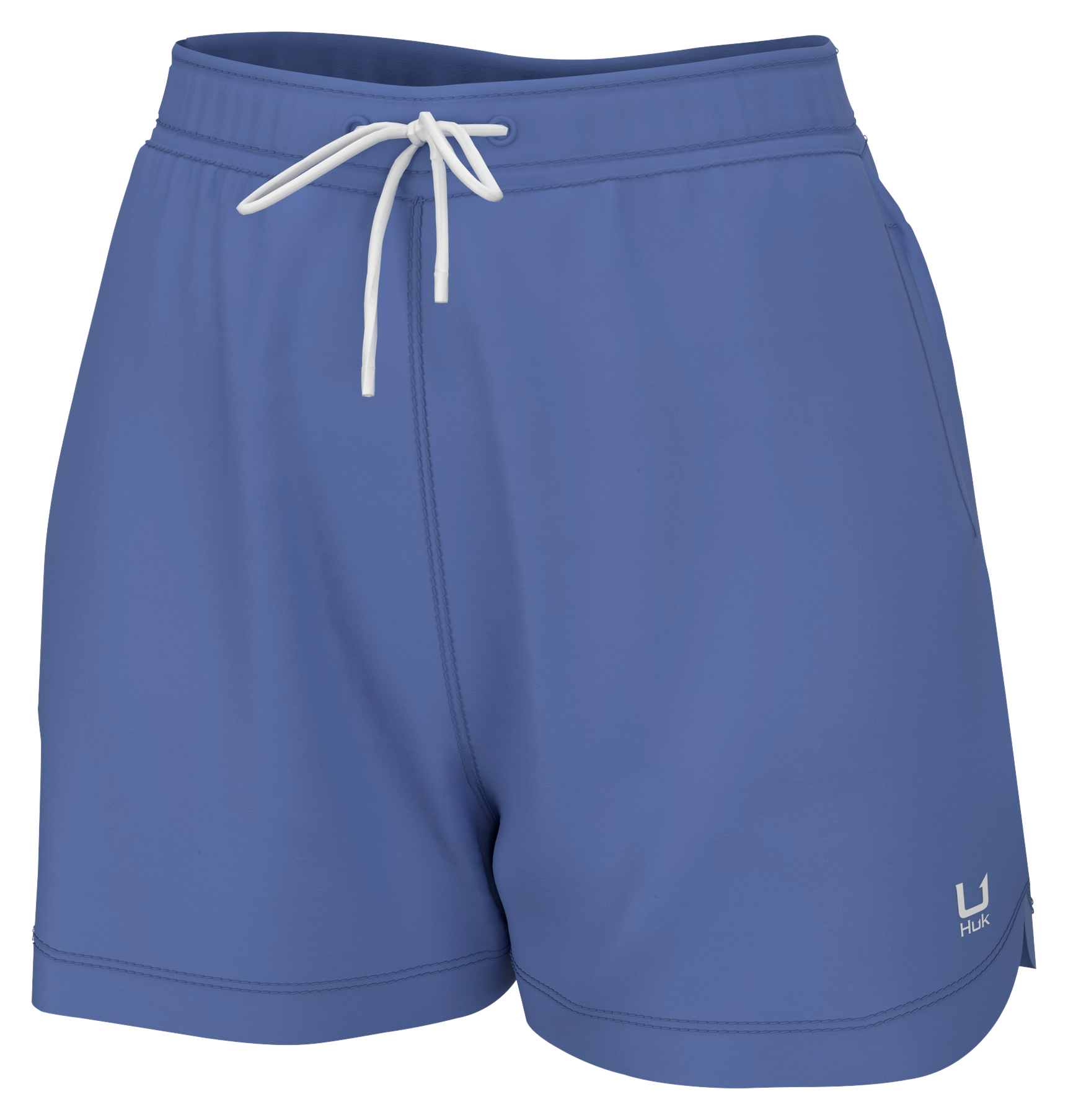 Huk Pursuit Solid Volley Shorts for Ladies - Wedgewood - L