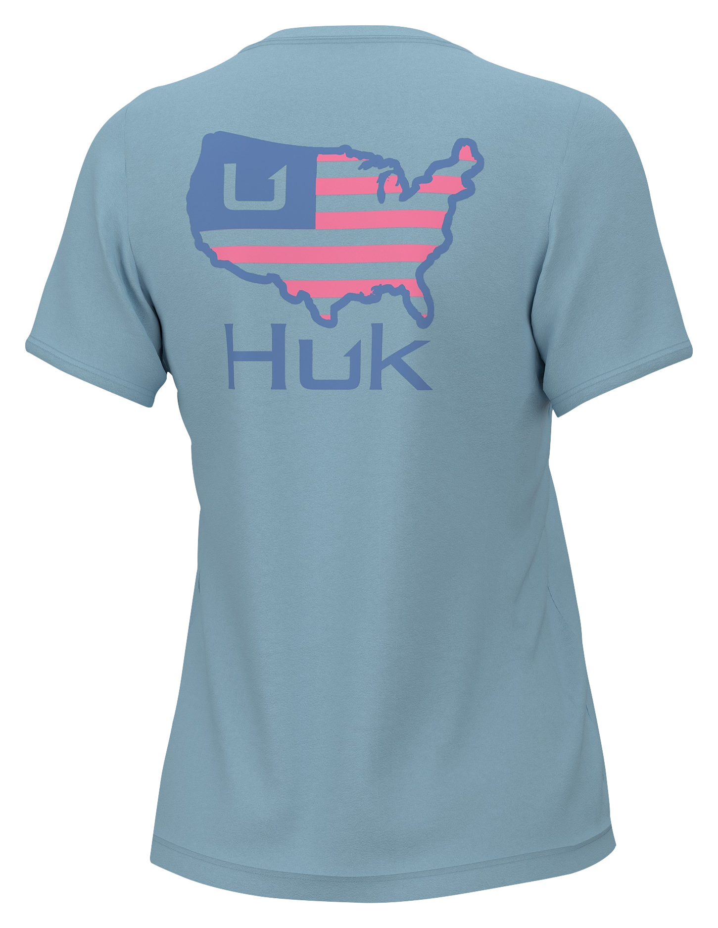 Huk American Short-Sleeve T-Shirt for Ladies - Crystal Blue - M