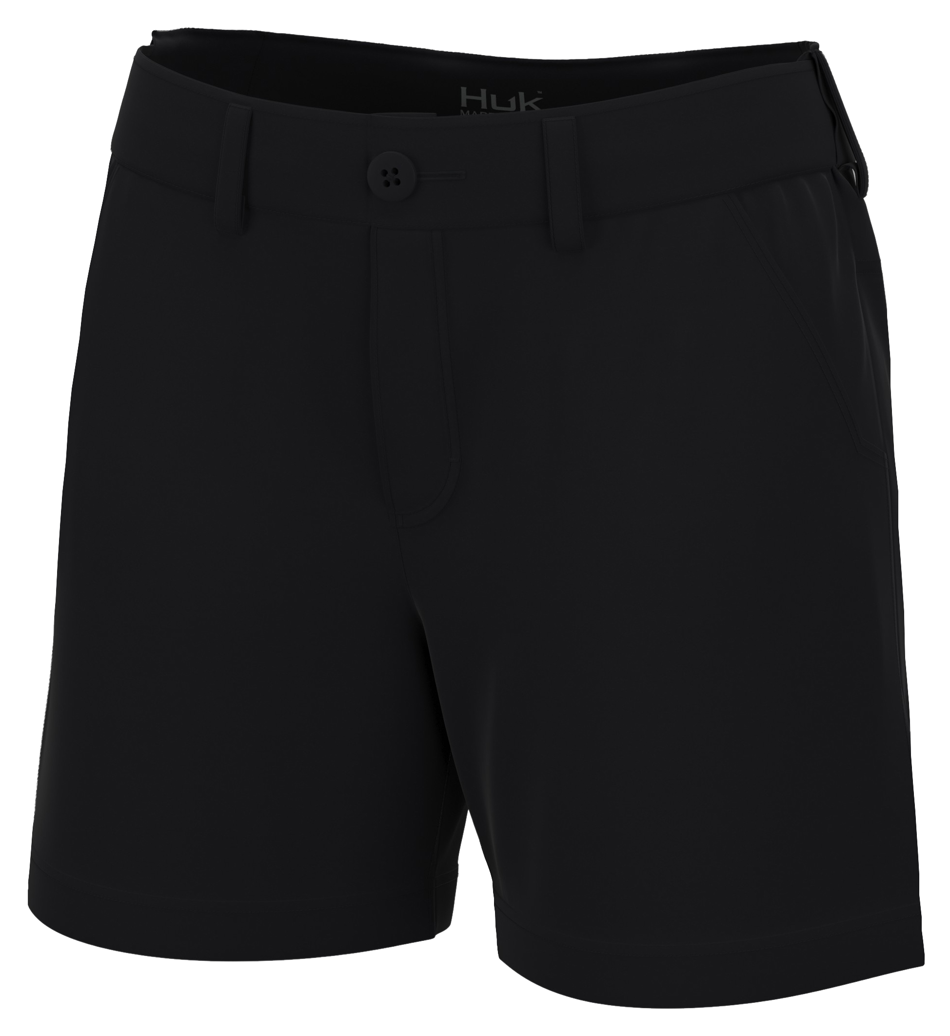 Image of Huk Next Level Knit-Waist Shorts for Ladies - Black - L