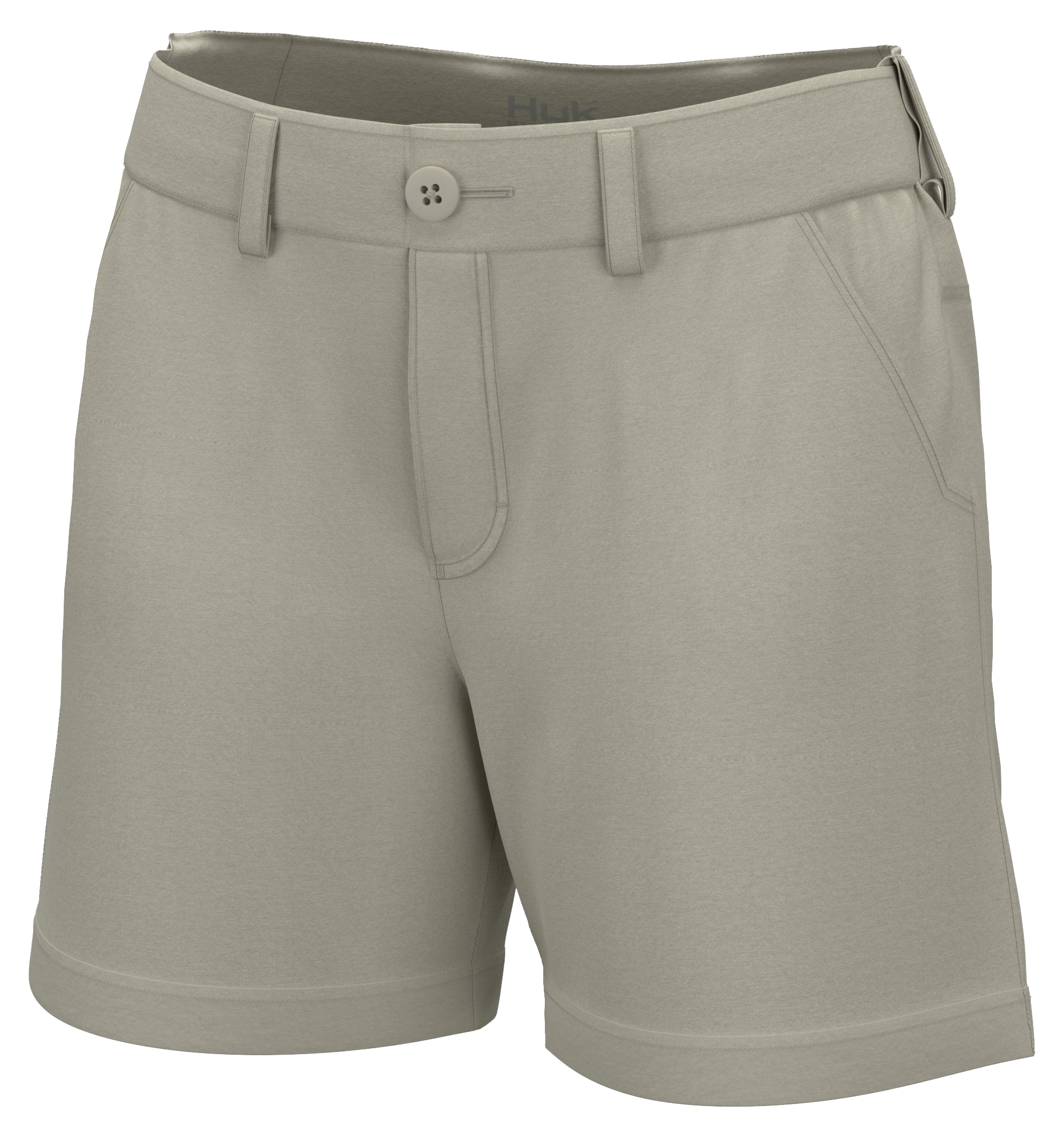 Image of Huk Next Level Knit-Waist Shorts for Ladies - Khaki