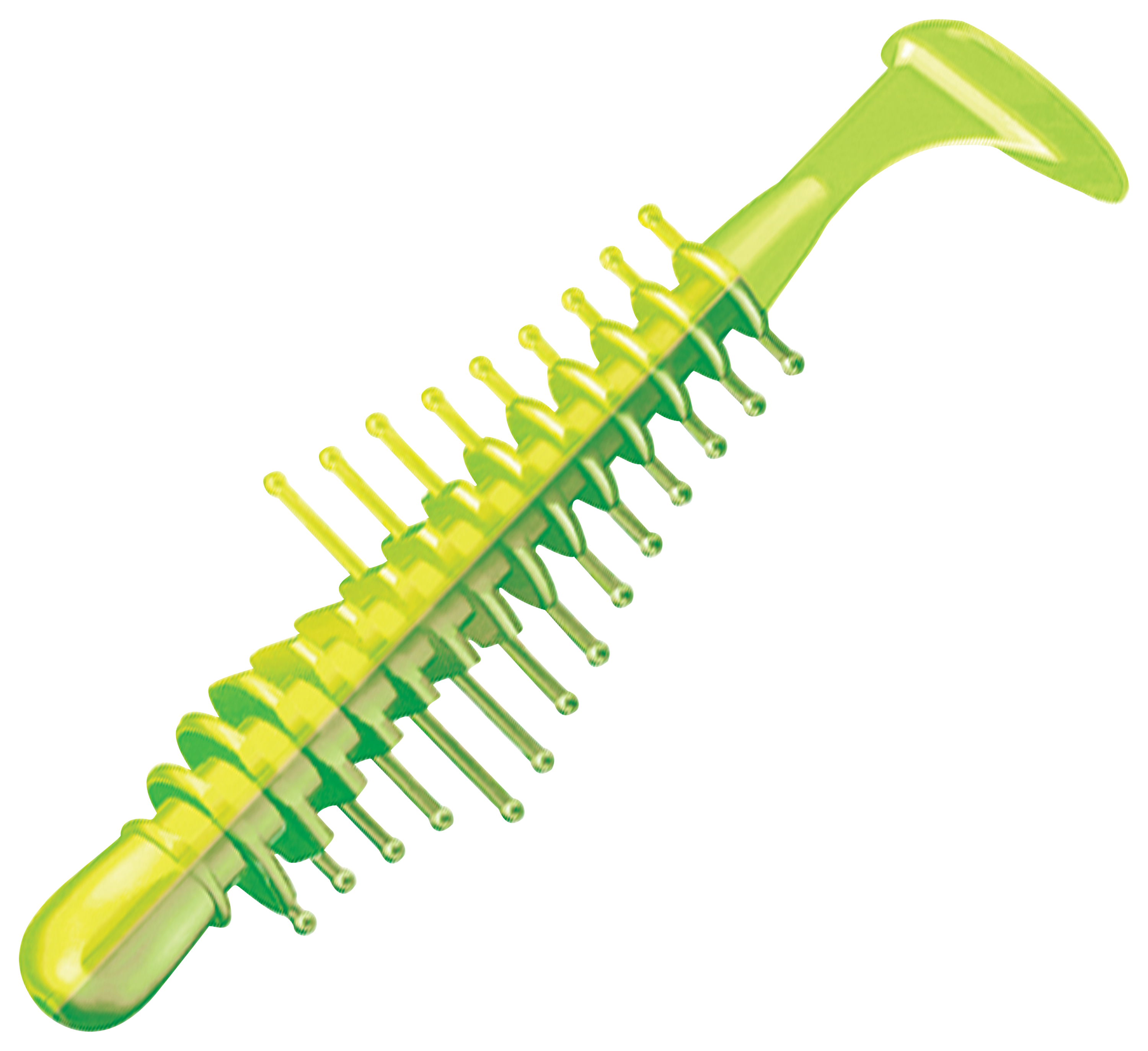 Kalins Tickle Shad - John Deere Green - 2.8