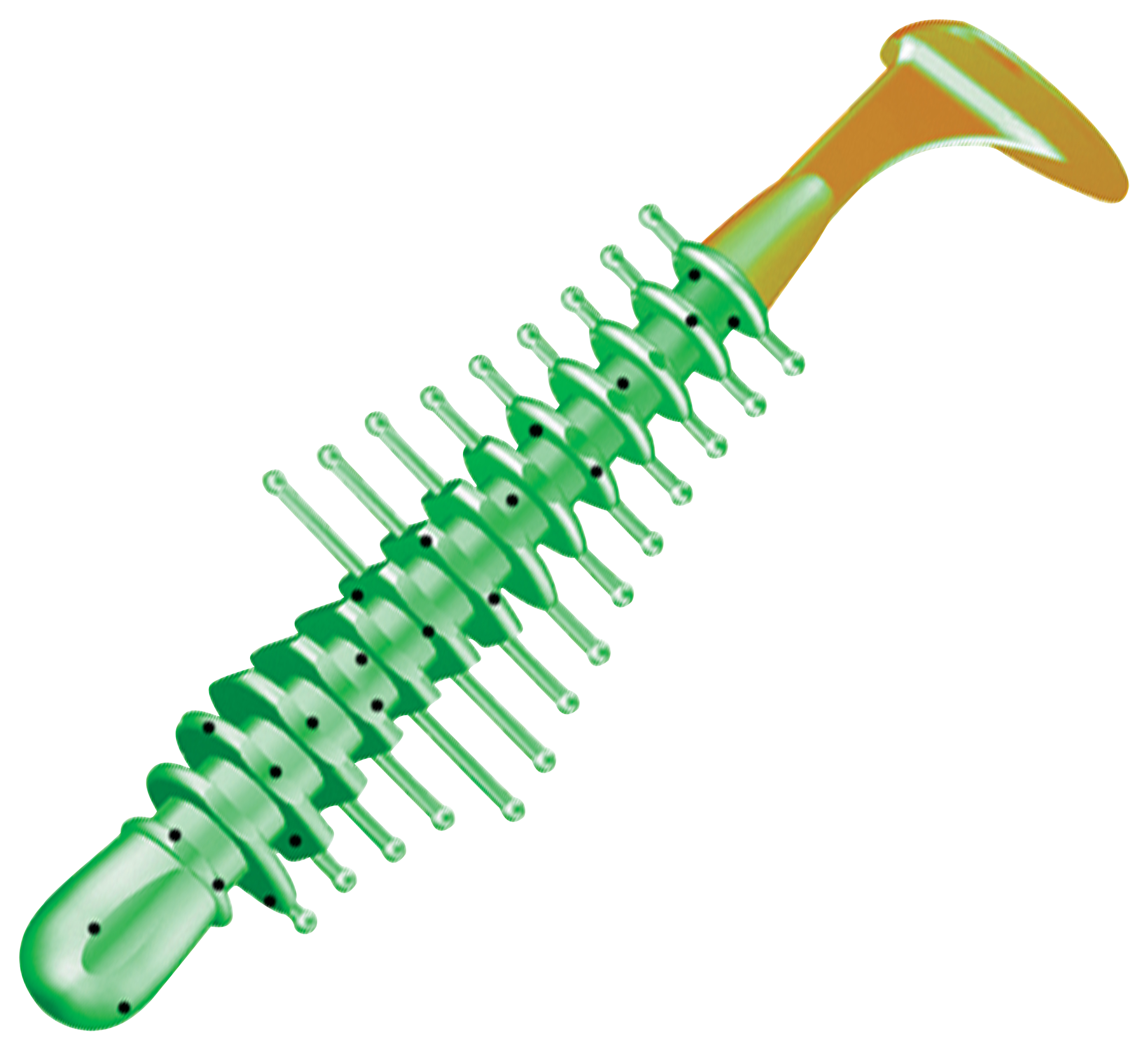 Image of "Kalin's Tickle Shad - Firetiger - 3.8"""