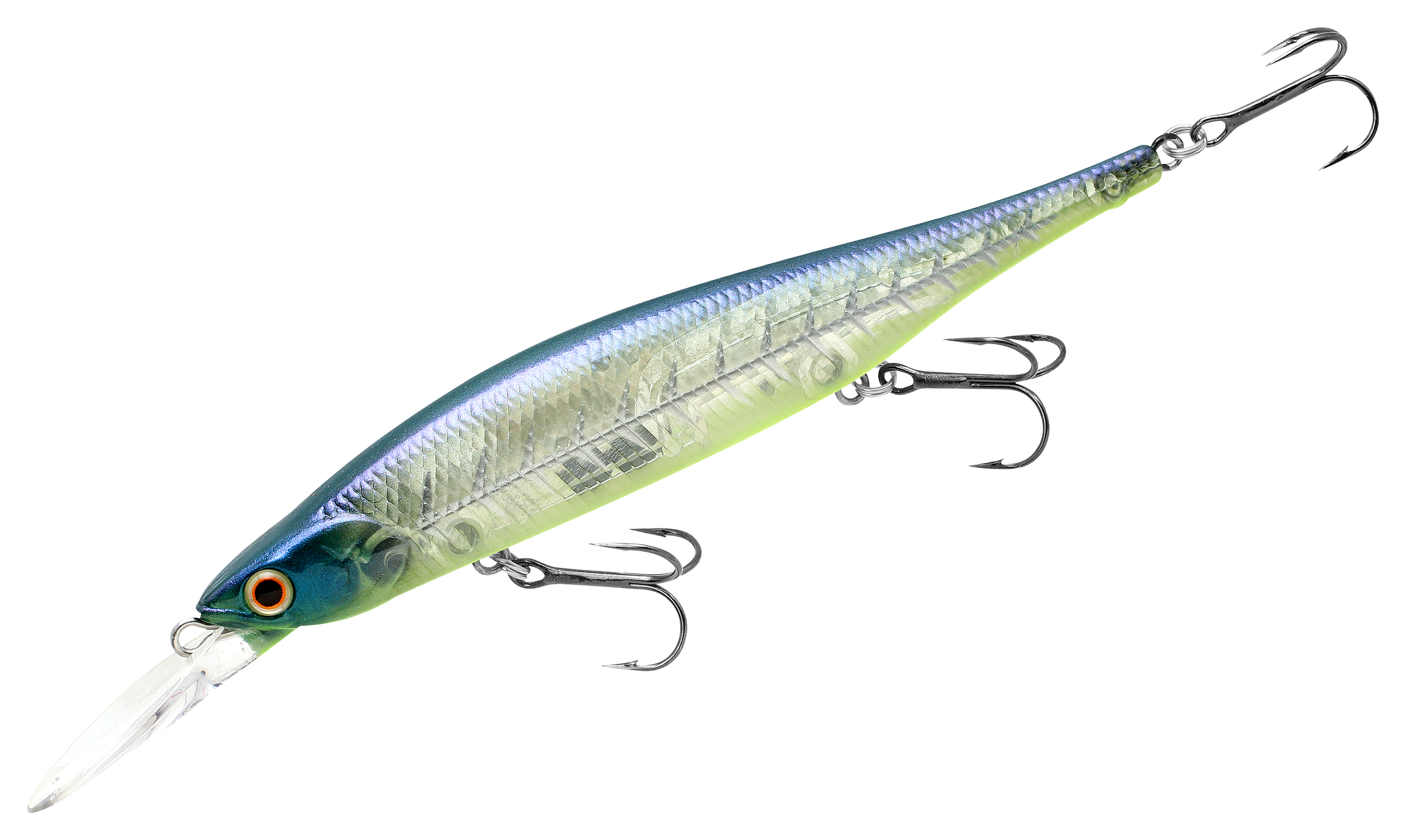 Lucky Craft Lightning Pointer Deep-Diving Minnow - 1/2 oz. - Bone Pro Blue