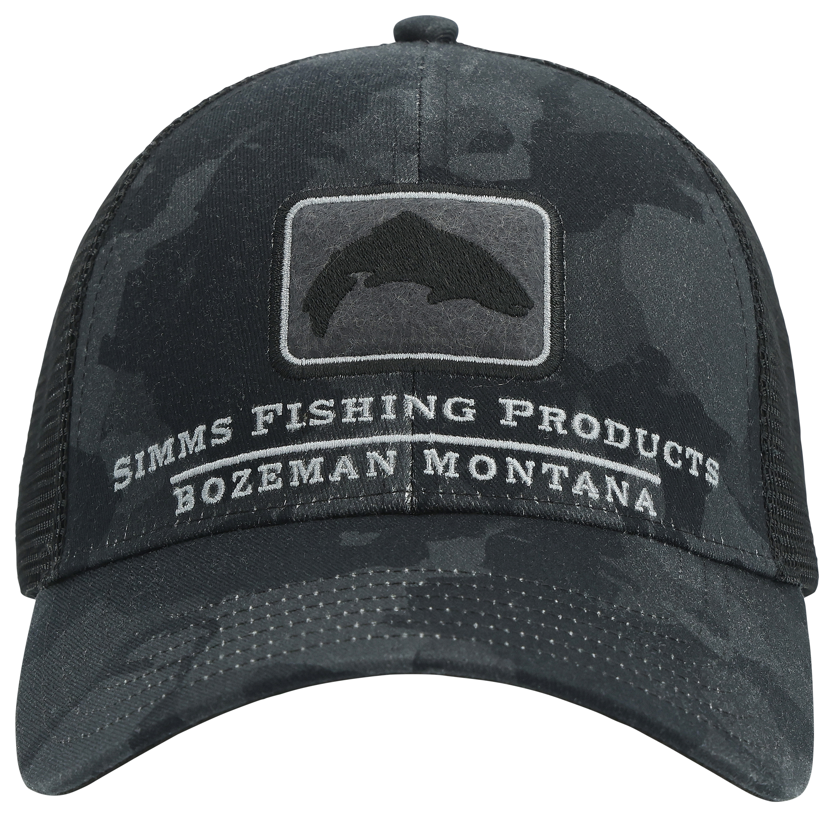 Simms Trout Icon Trucker Hat for Ladies - Regiment Camo Carbon