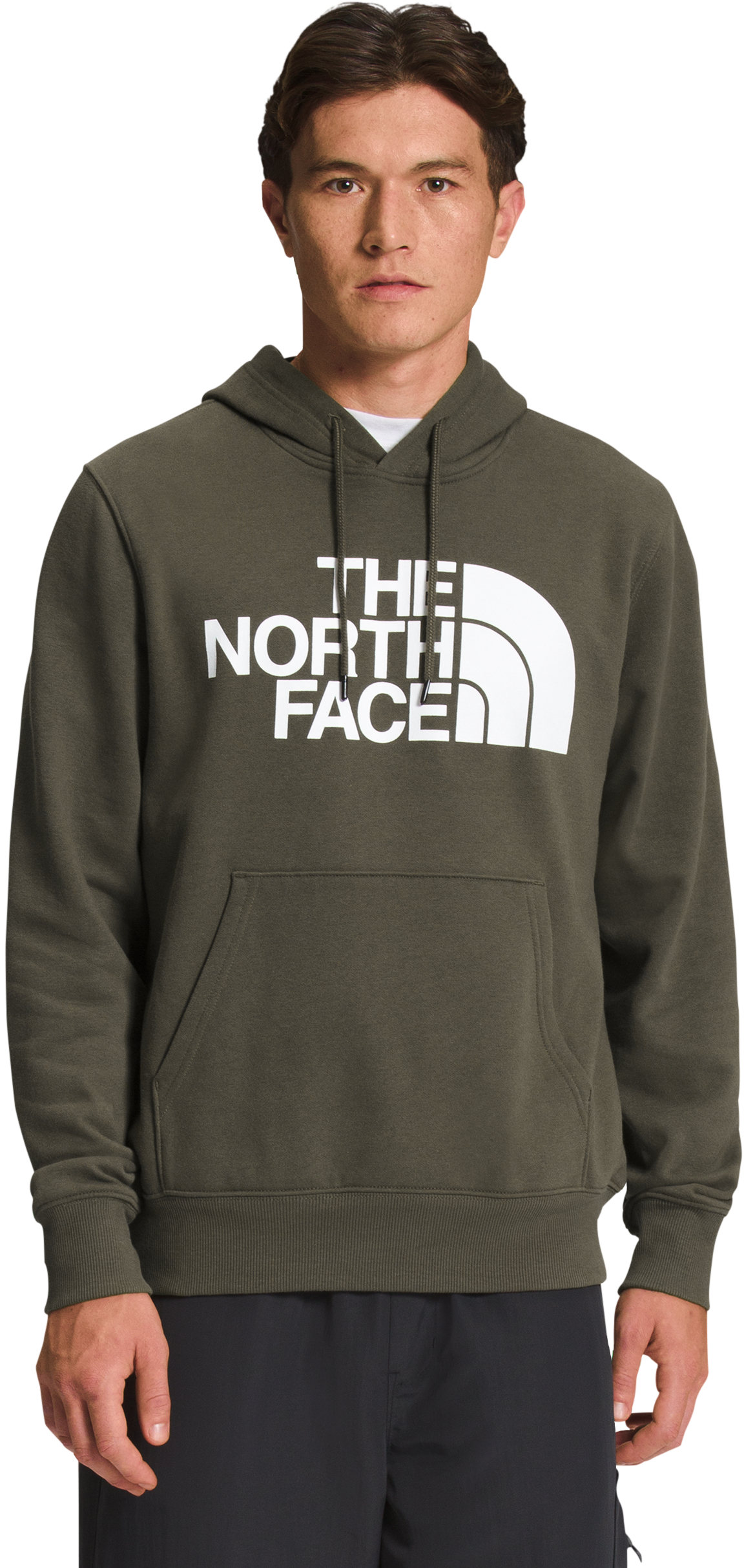 The North Face Half Dome Pullover Long-Sleeve Hoodie for Men - New Taupe Green - S