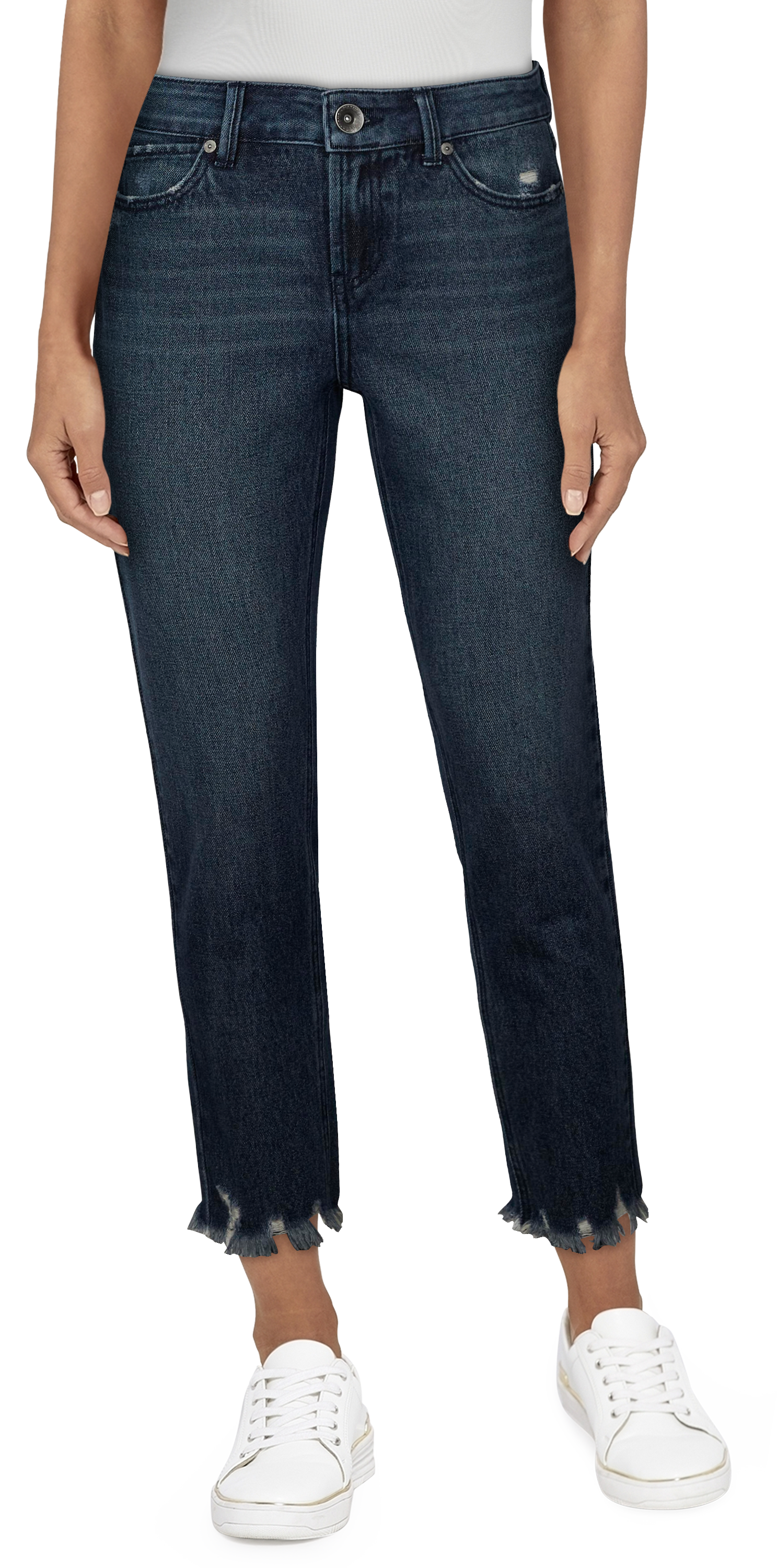 Image of Natural Reflections Willow Straight-Leg Jeans for Ladies - Carbon Wash - 14