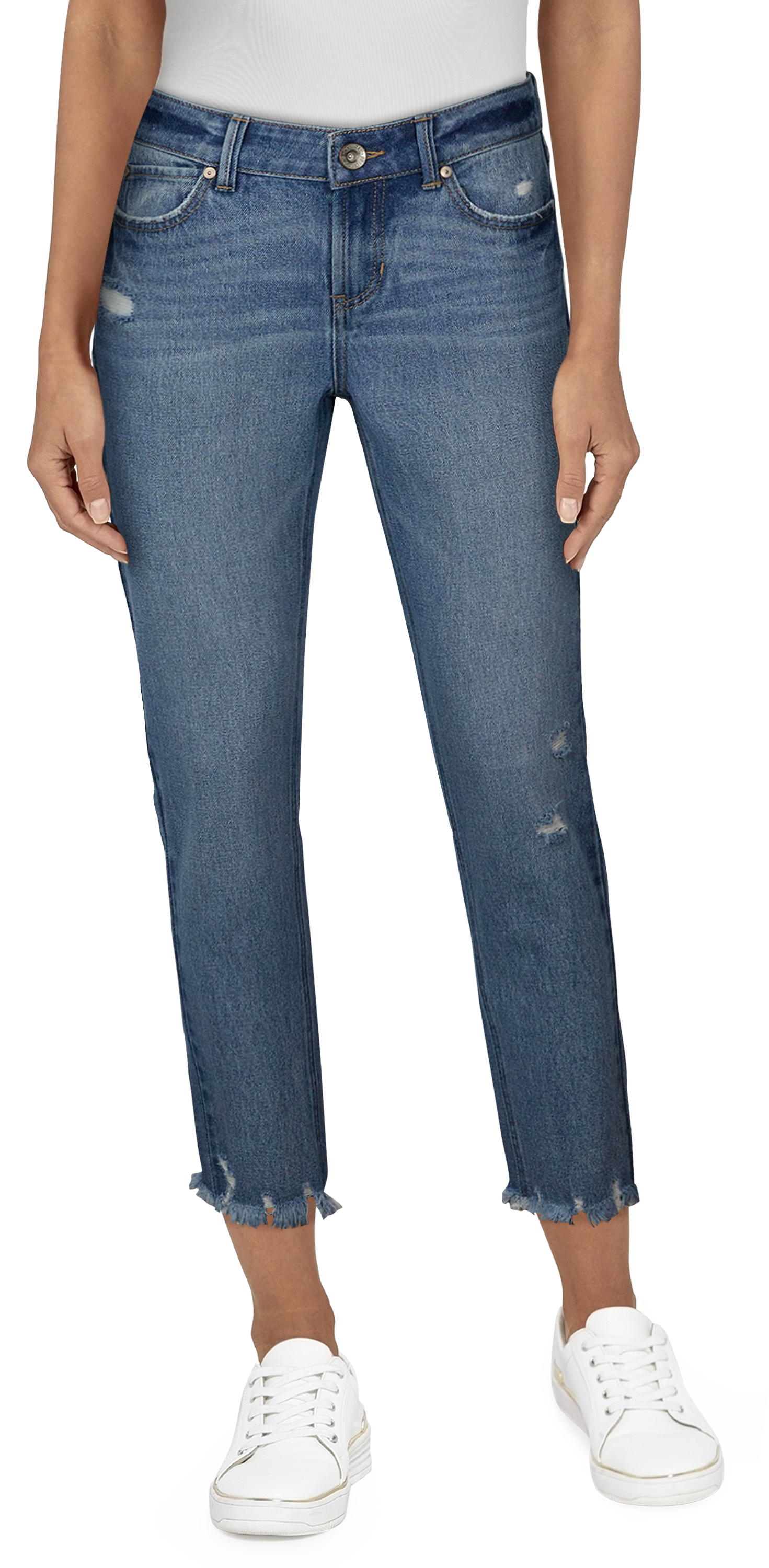 Image of Natural Reflections Willow Straight-Leg Jeans for Ladies - Medium Wash - 16