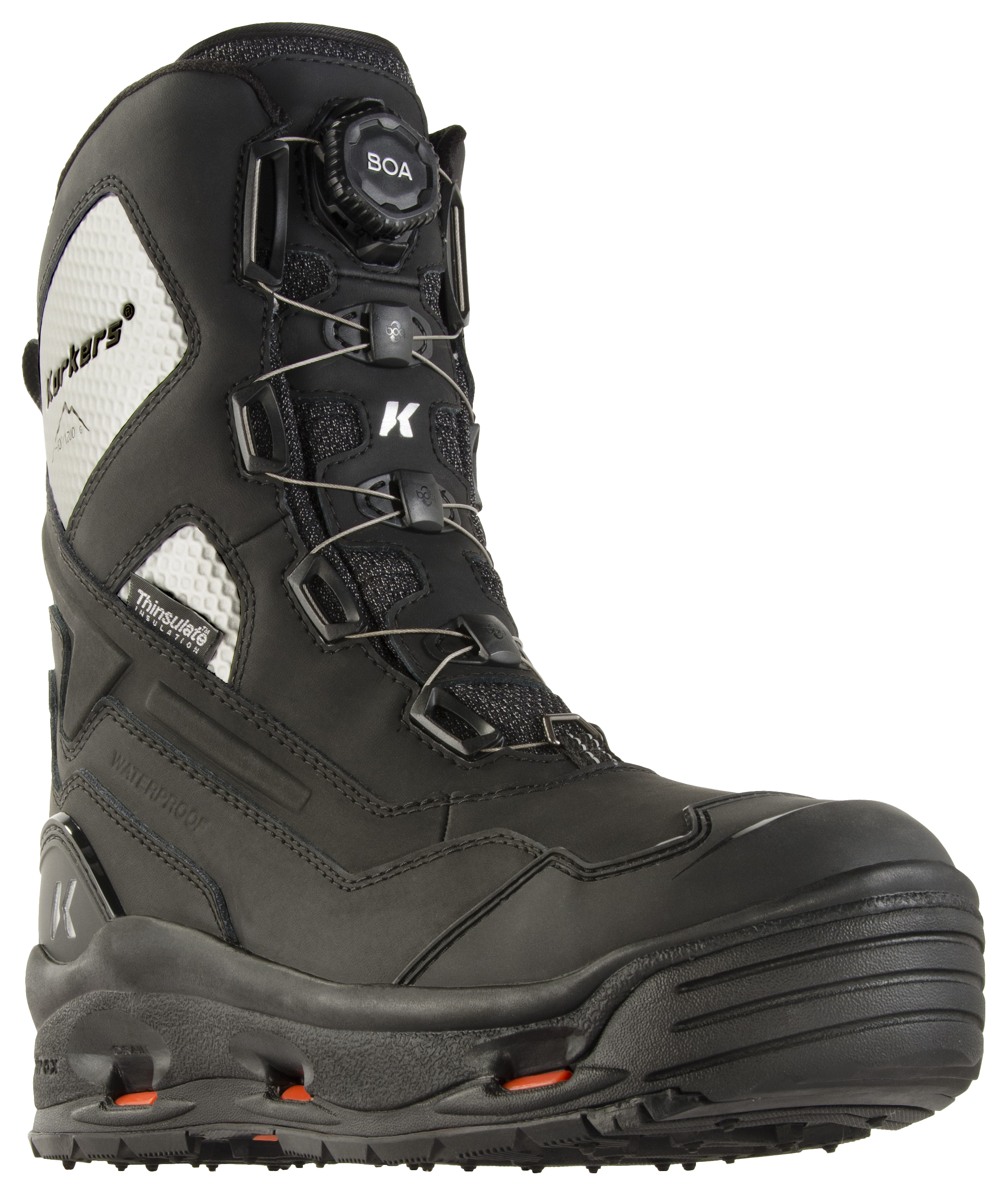 Image of Korkers Polar Vortex 1200 Winter Boots for Men - Black - 11M