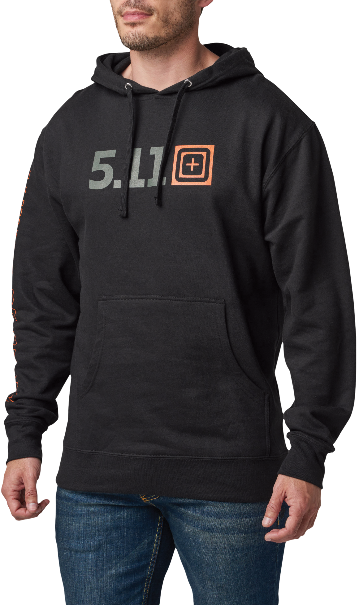 Image of 5.11 Tactical Long-Sleeve Hoodie for Men - Black - XL