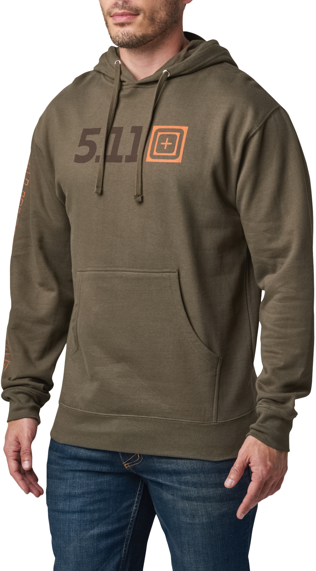 Image of 5.11 Tactical Long-Sleeve Hoodie for Men - Ranger Green - M