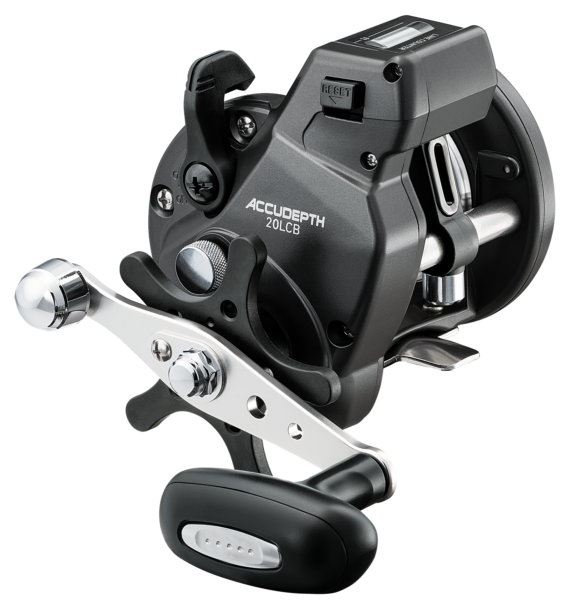 Image of Daiwa Accudepth Plus-B Line Counter Reel - Right - 4.2:1 - Counter Balanced Handle - Line Cap. 14/480