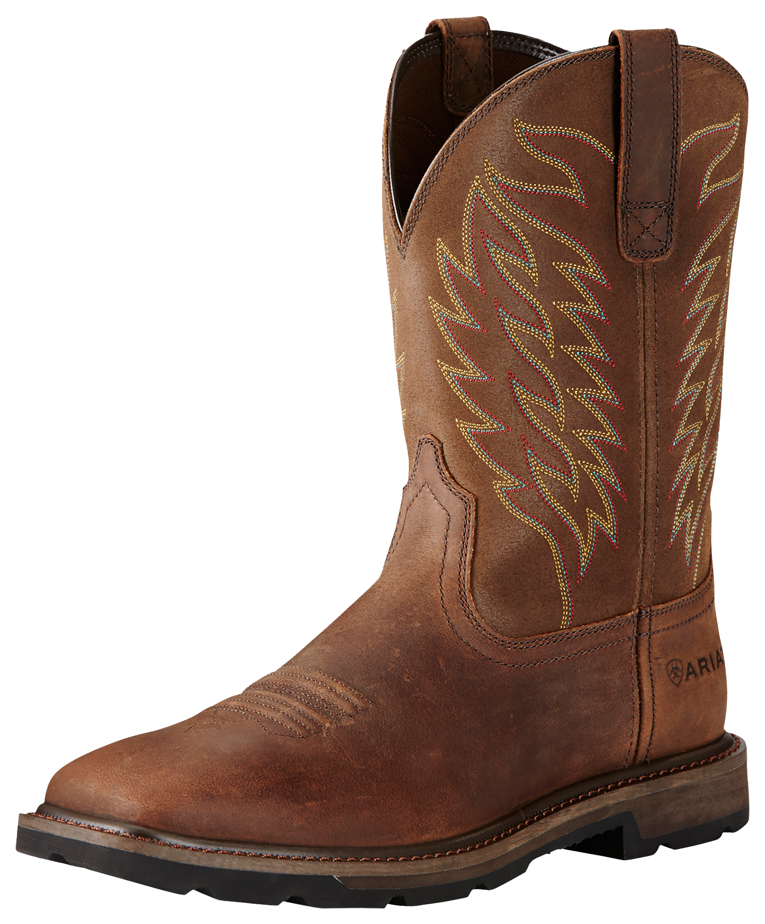 Ariat Groundbreaker Wide Square-Toe Western Work Boots for Men | Bass Pro  Shops