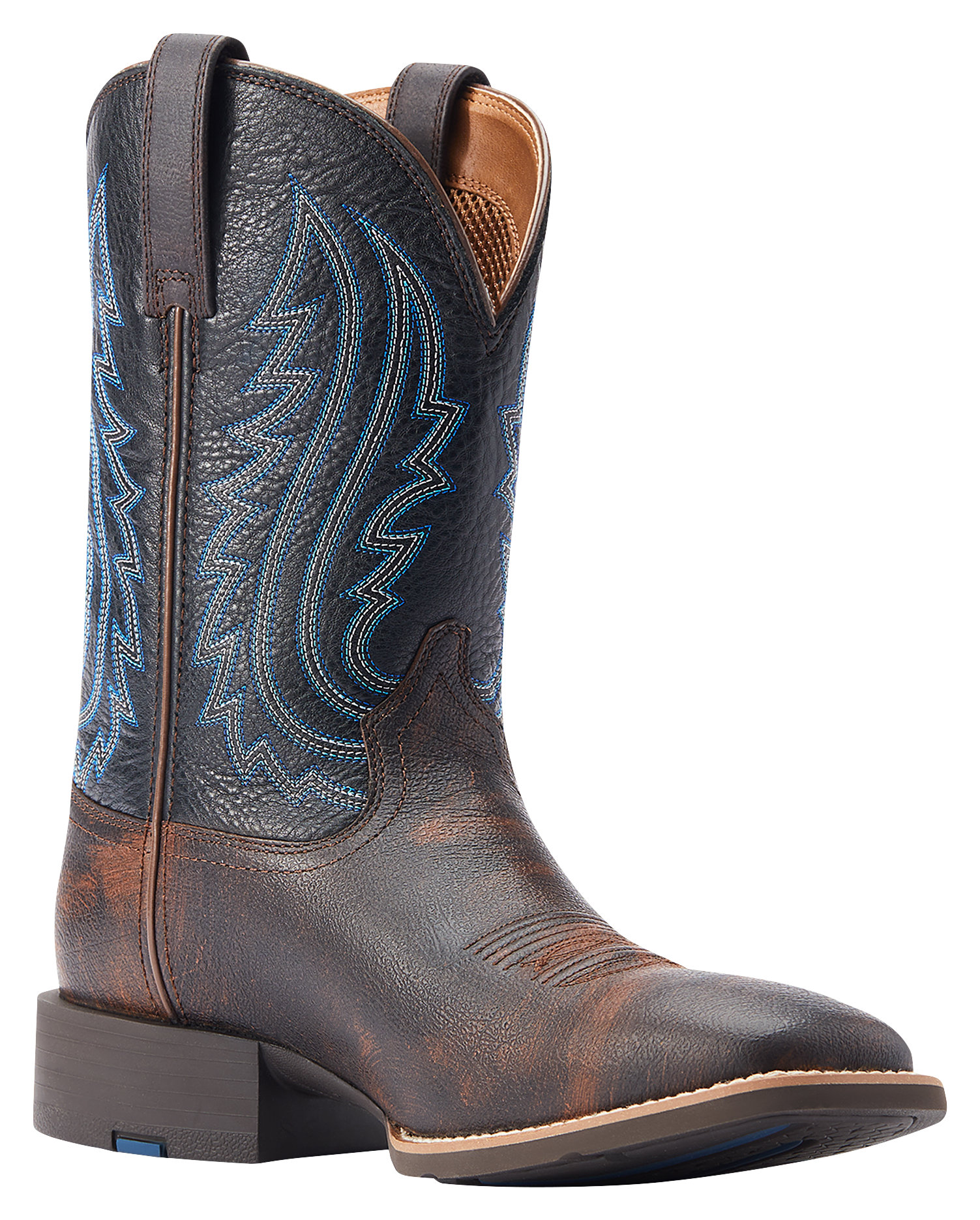Image of Ariat Sport Big Country Wide Square Soft Toe Western Boots for Men - Tortuga/Black - 8.5M
