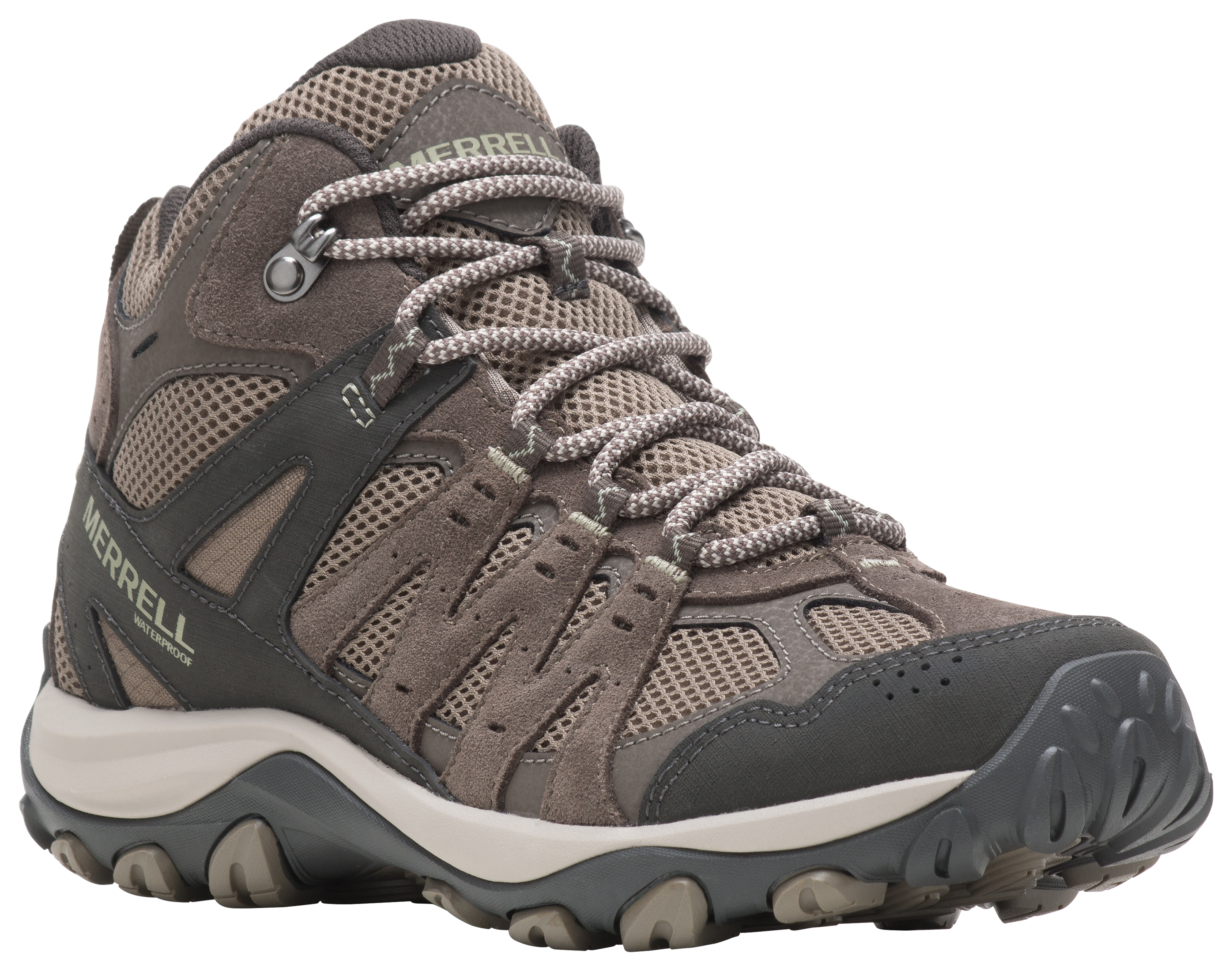 Image of Merrell Accentor 3 Mid Vent Waterproof Hiking Boots for Ladies - Brindle - 7M