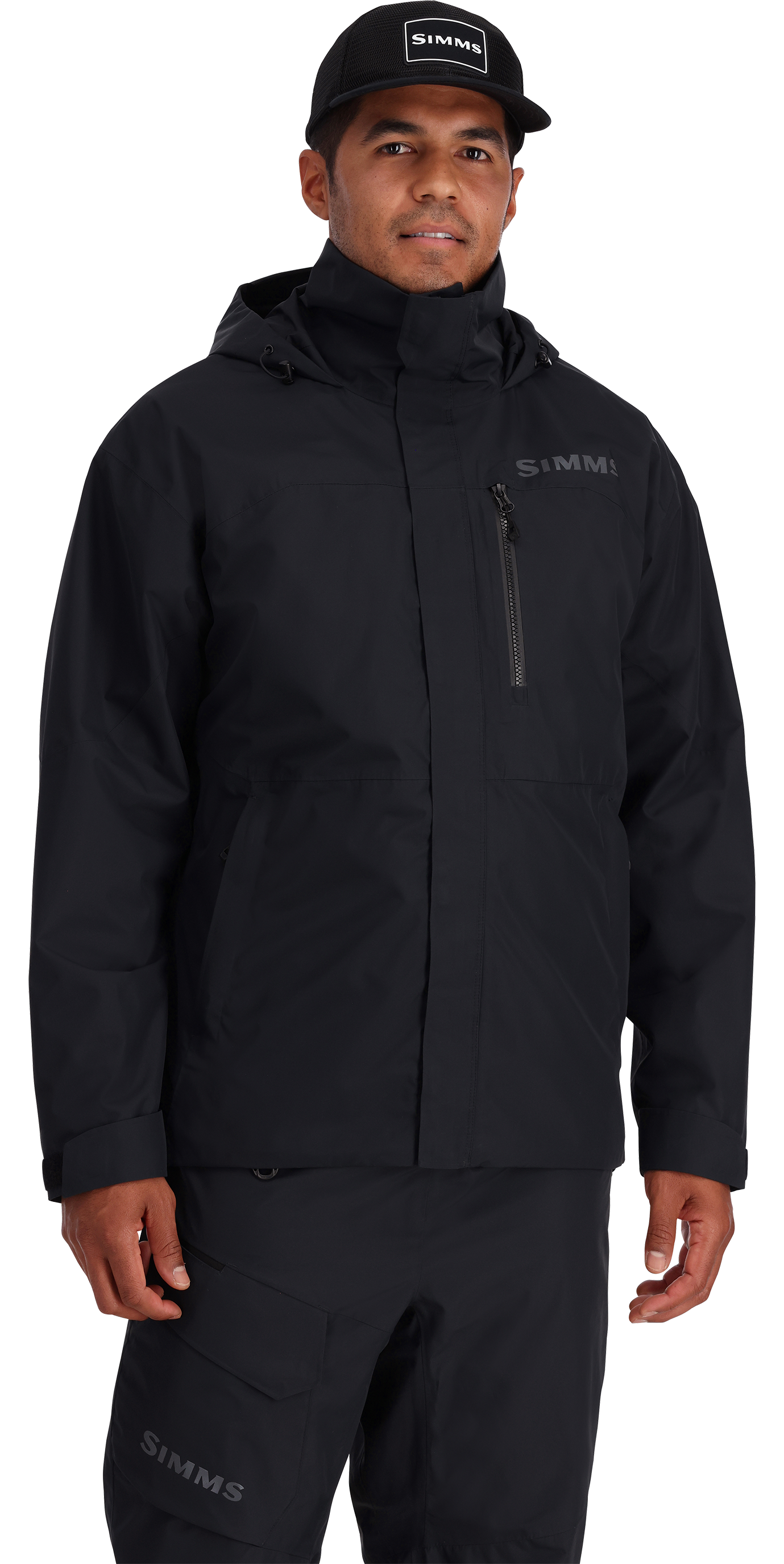 Simms Challenger Hooded Jacket for Men - Black - L