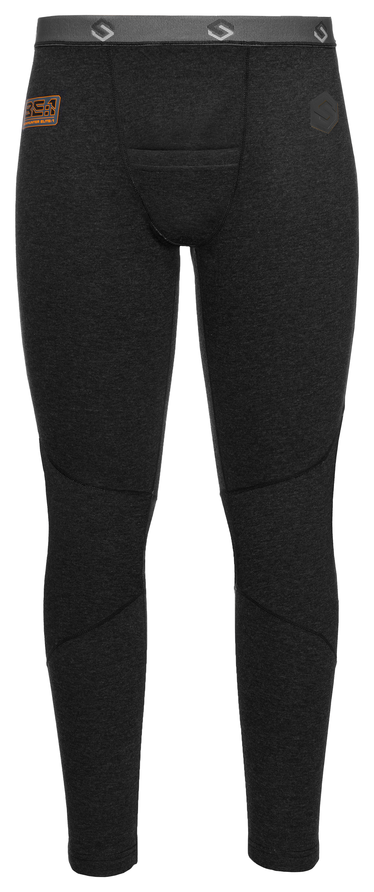 Scent-Lok BE:1 Trek Blackout Series Merino Wool Base-Layer Bottoms for Men - Black - M