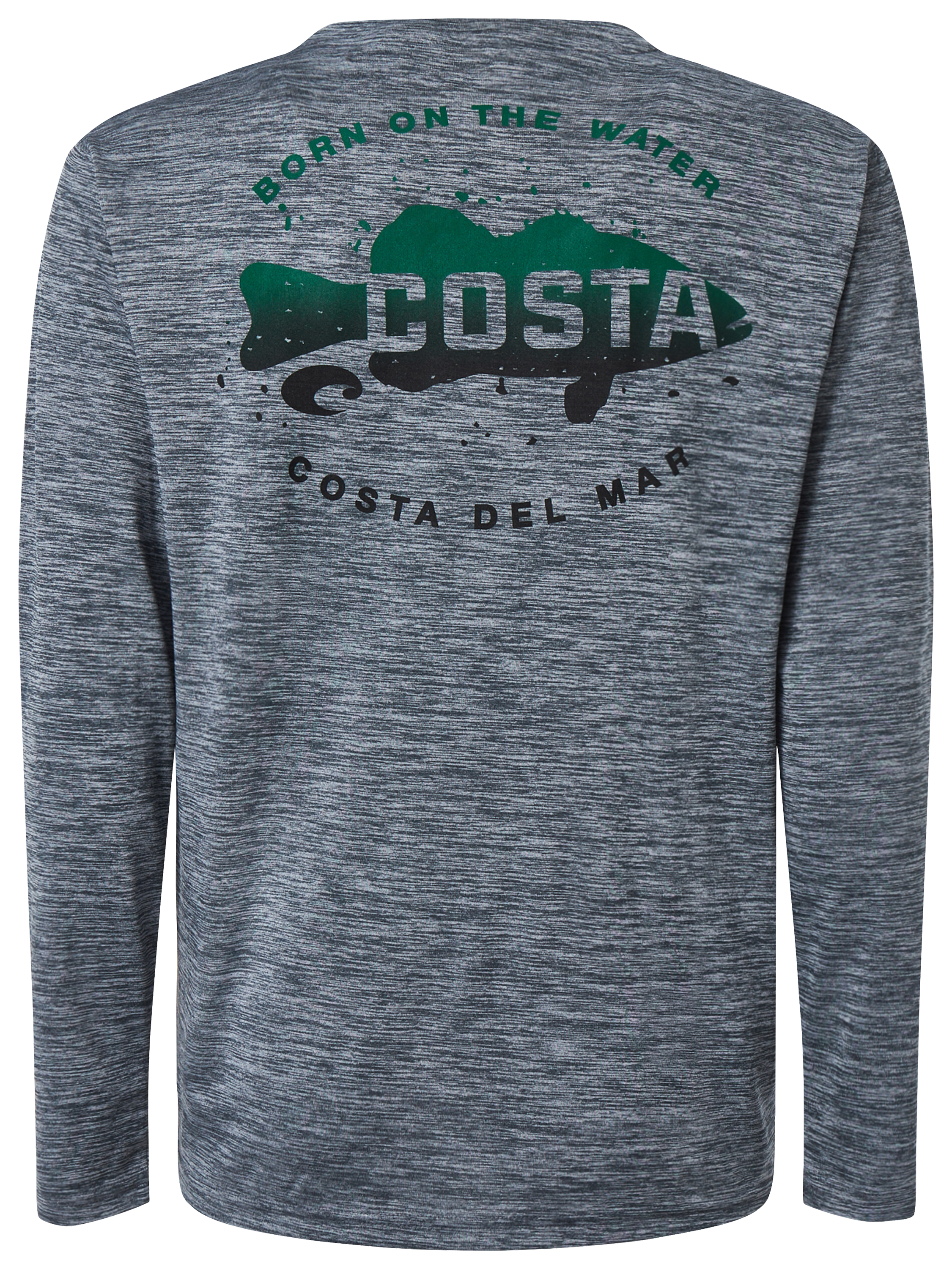 Image of Costa Del Mar Tech Slam Shark Long-Sleeve Shirt for Men - Cationic Gray